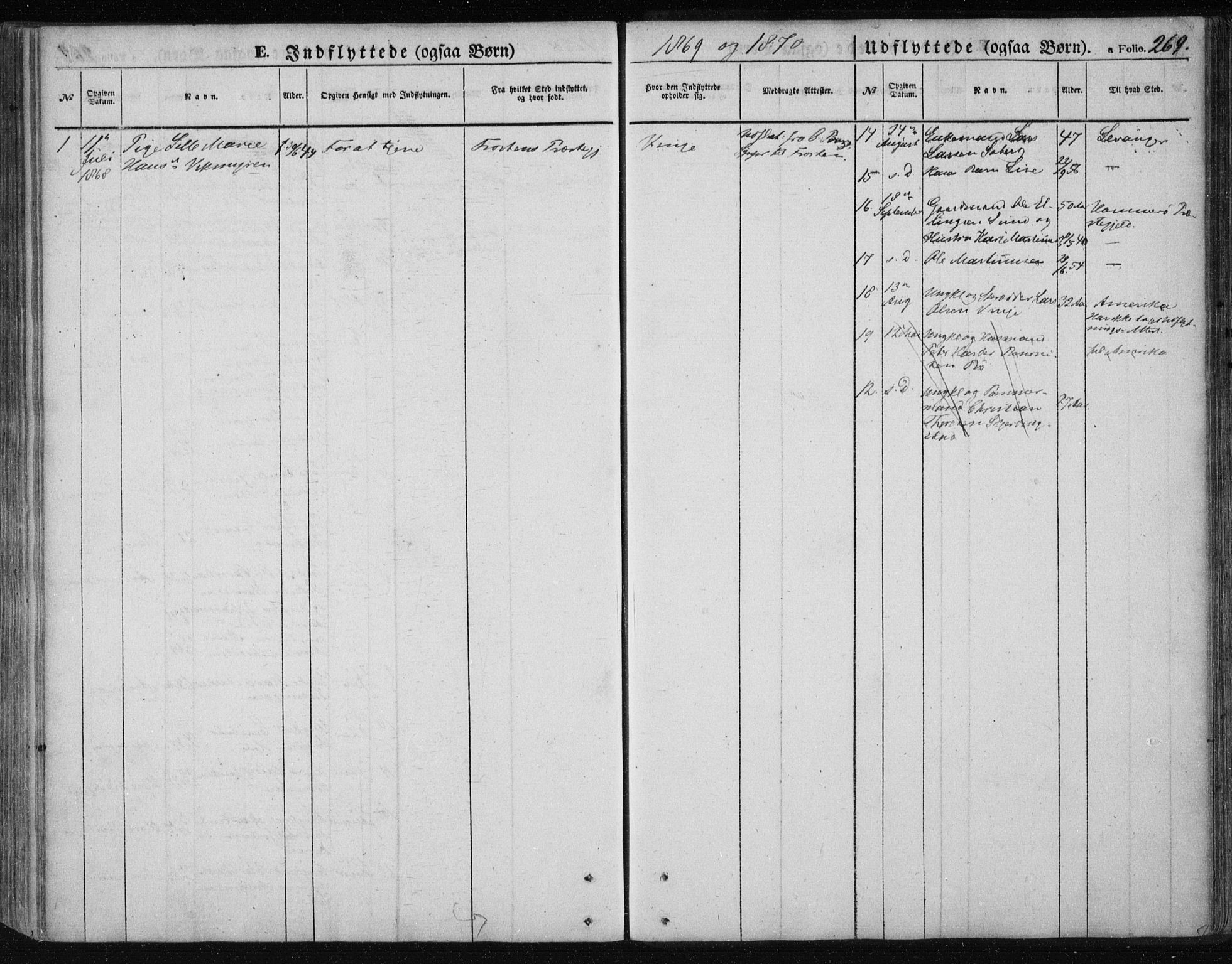 Ministerialprotokoller, klokkerbøker og fødselsregistre - Nordland, SAT/A-1459/891/L1300: Parish register (official) no. 891A05, 1856-1870, p. 269