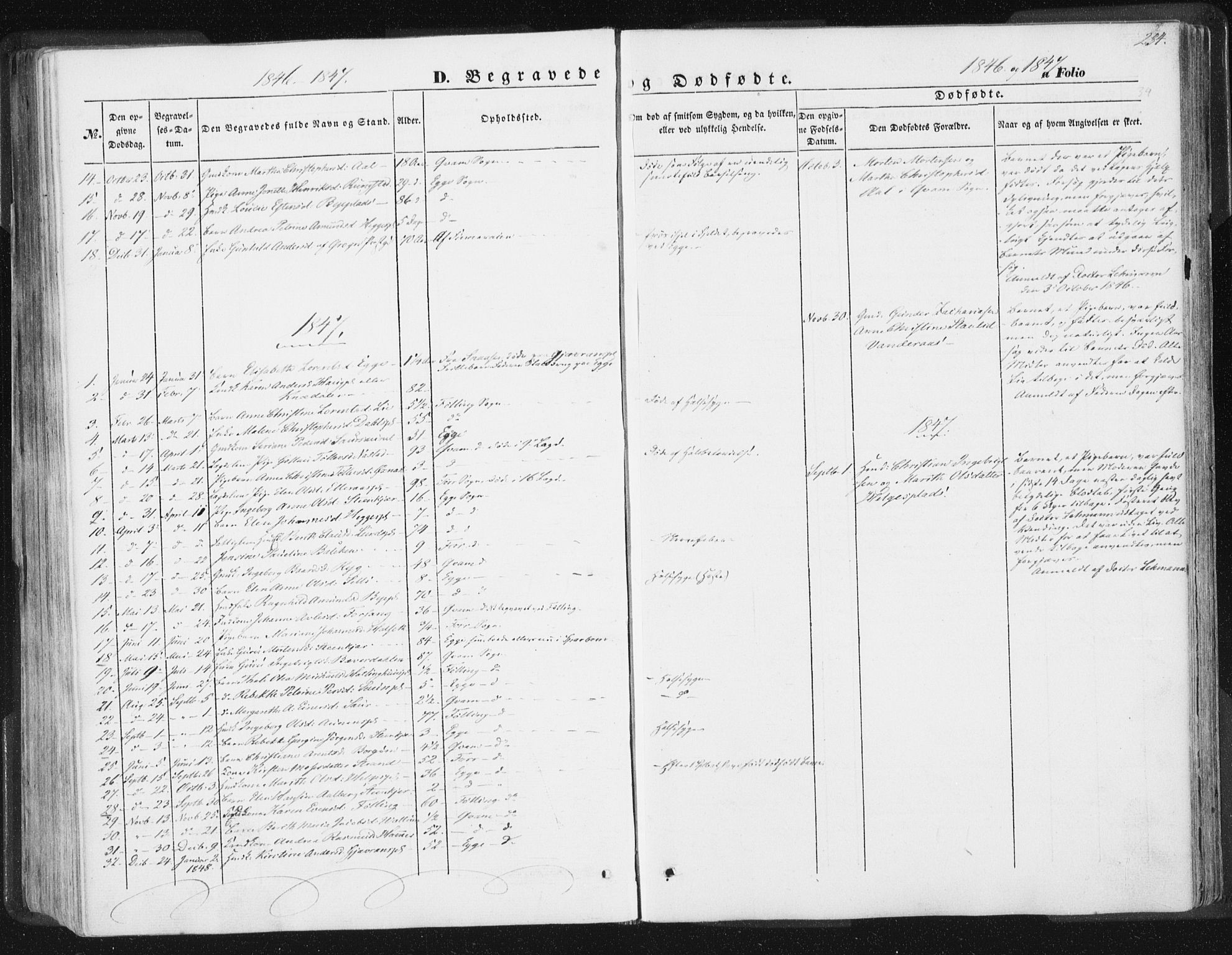 Ministerialprotokoller, klokkerbøker og fødselsregistre - Nord-Trøndelag, SAT/A-1458/746/L0446: Parish register (official) no. 746A05, 1846-1859, p. 234