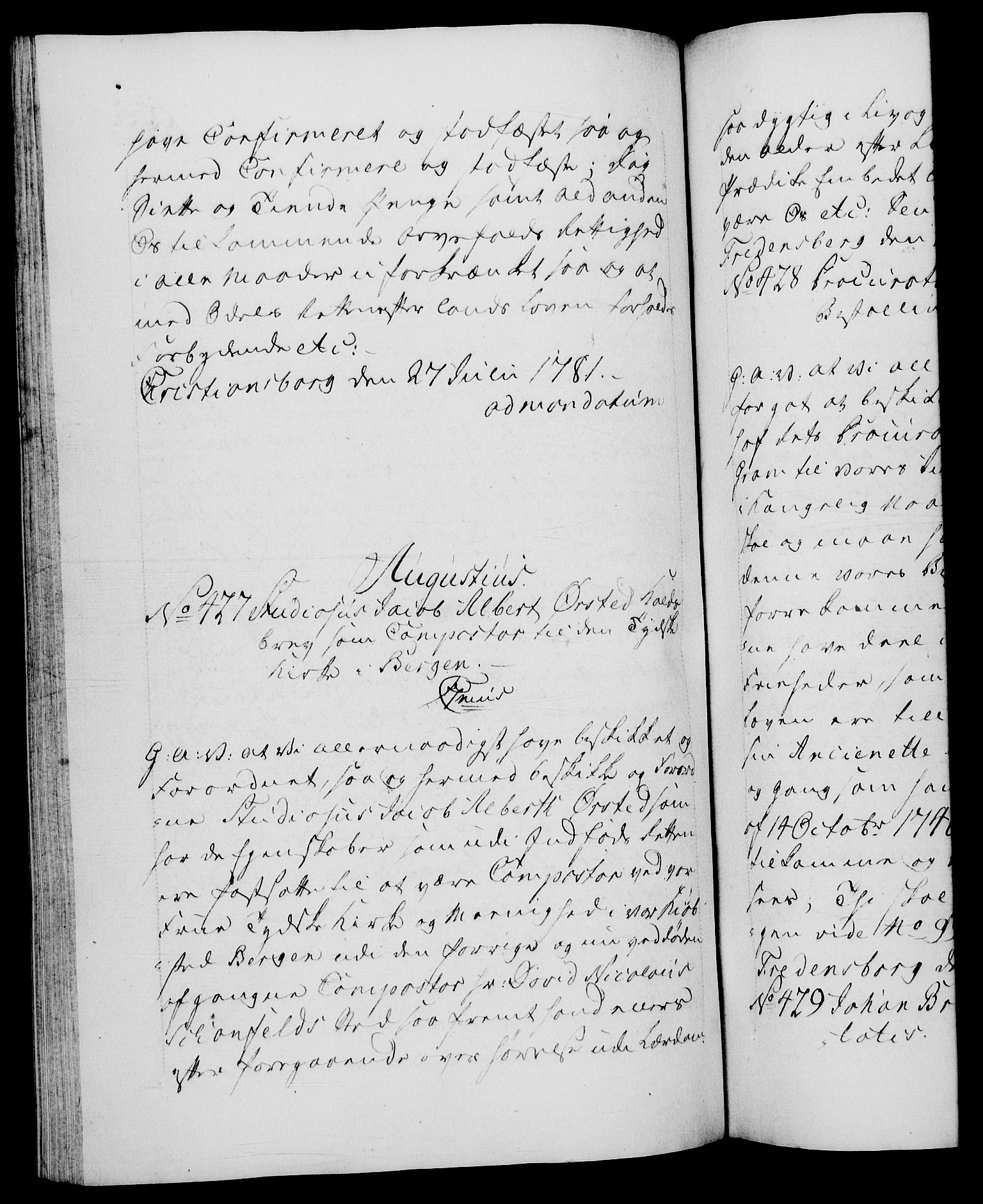 Danske Kanselli 1572-1799, RA/EA-3023/F/Fc/Fca/Fcaa/L0048: Norske registre, 1779-1781, p. 635b