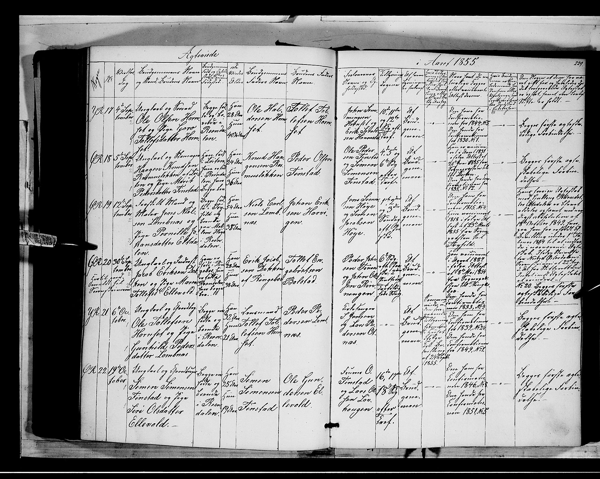 Rendalen prestekontor, AV/SAH-PREST-054/H/Ha/Haa/L0005: Parish register (official) no. 5, 1853-1866, p. 229