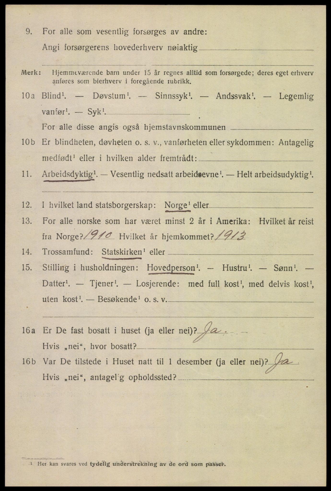 SAK, 1920 census for Kristiansand, 1920, p. 44026