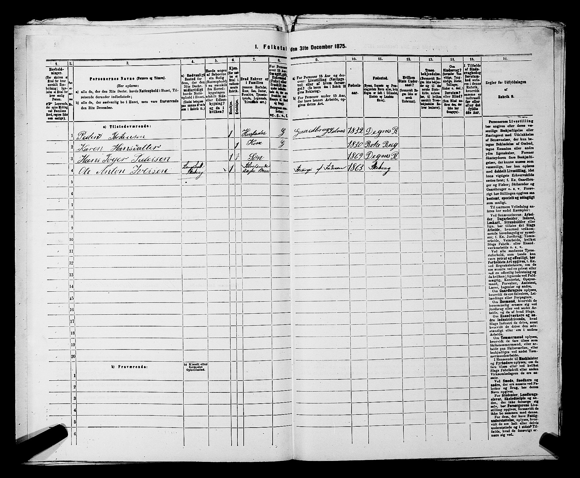 RA, 1875 census for 0128P Rakkestad, 1875, p. 1851