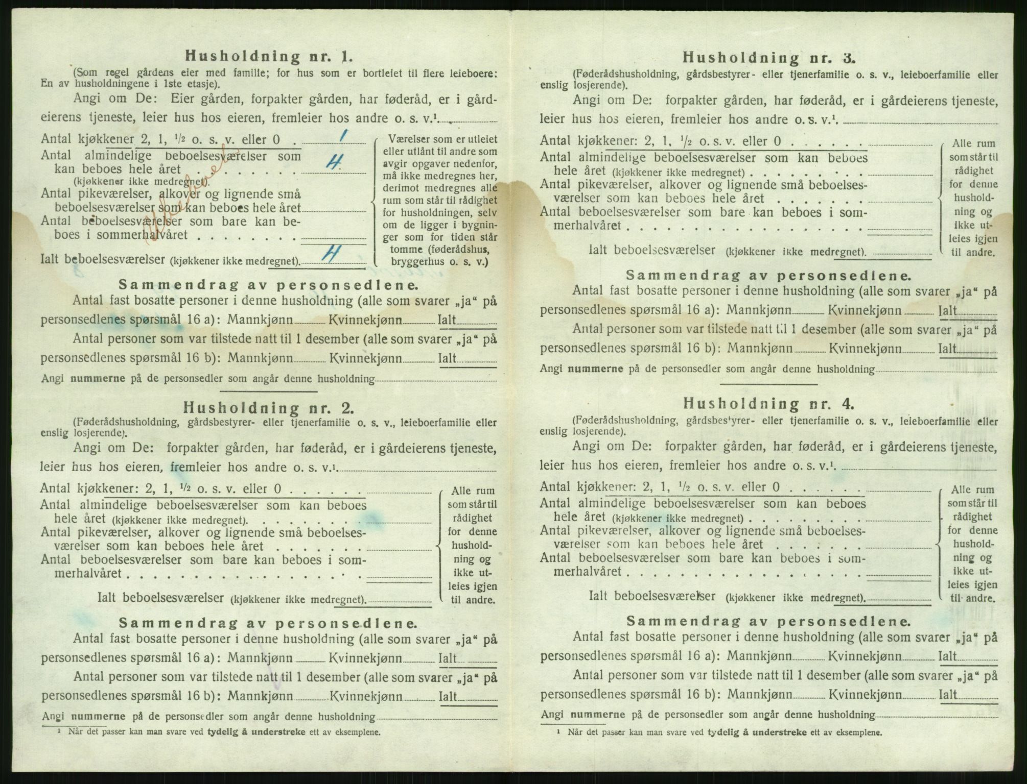 SAK, 1920 census for Tromøy, 1920, p. 954