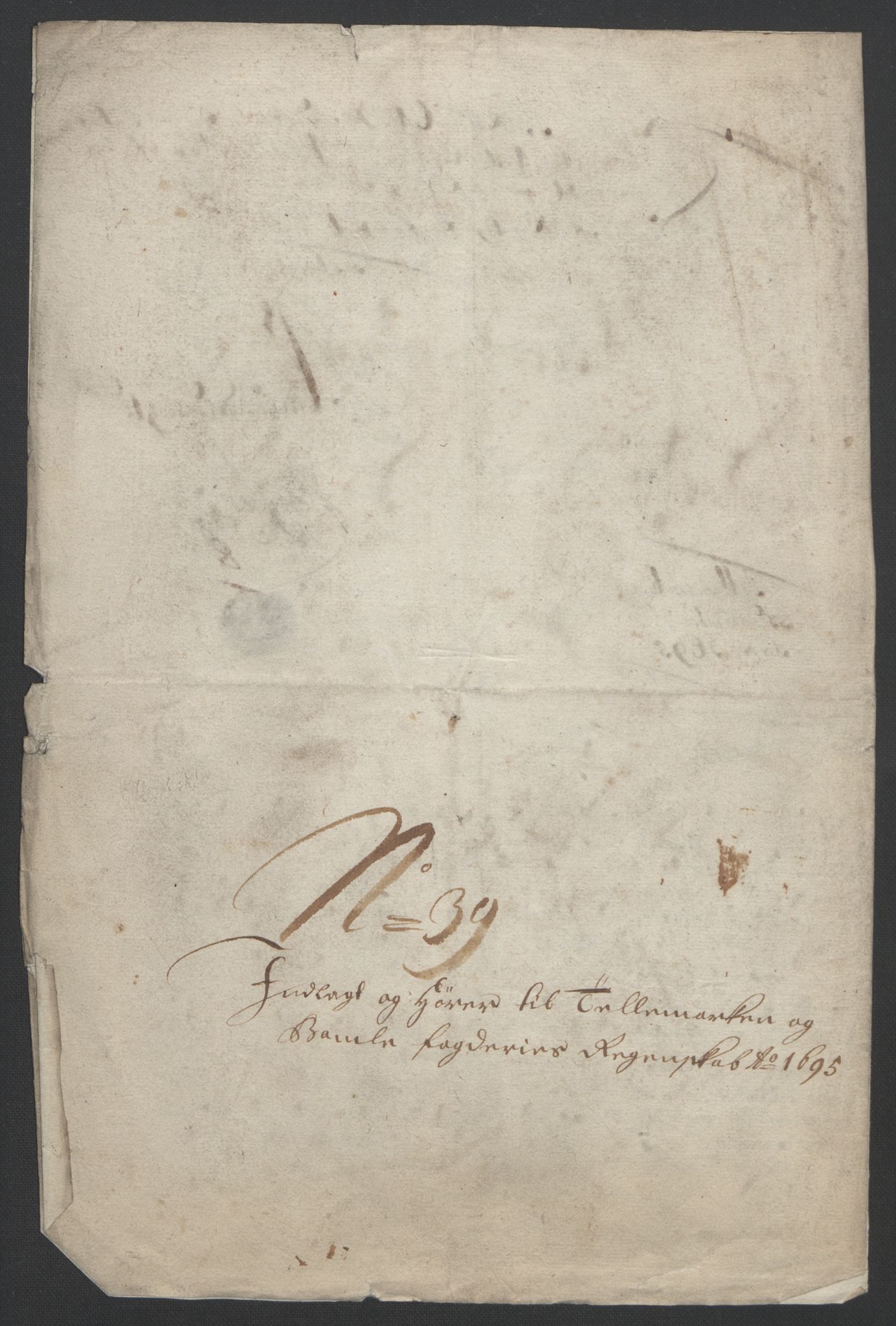 Rentekammeret inntil 1814, Reviderte regnskaper, Fogderegnskap, AV/RA-EA-4092/R36/L2093: Fogderegnskap Øvre og Nedre Telemark og Bamble, 1695, p. 560