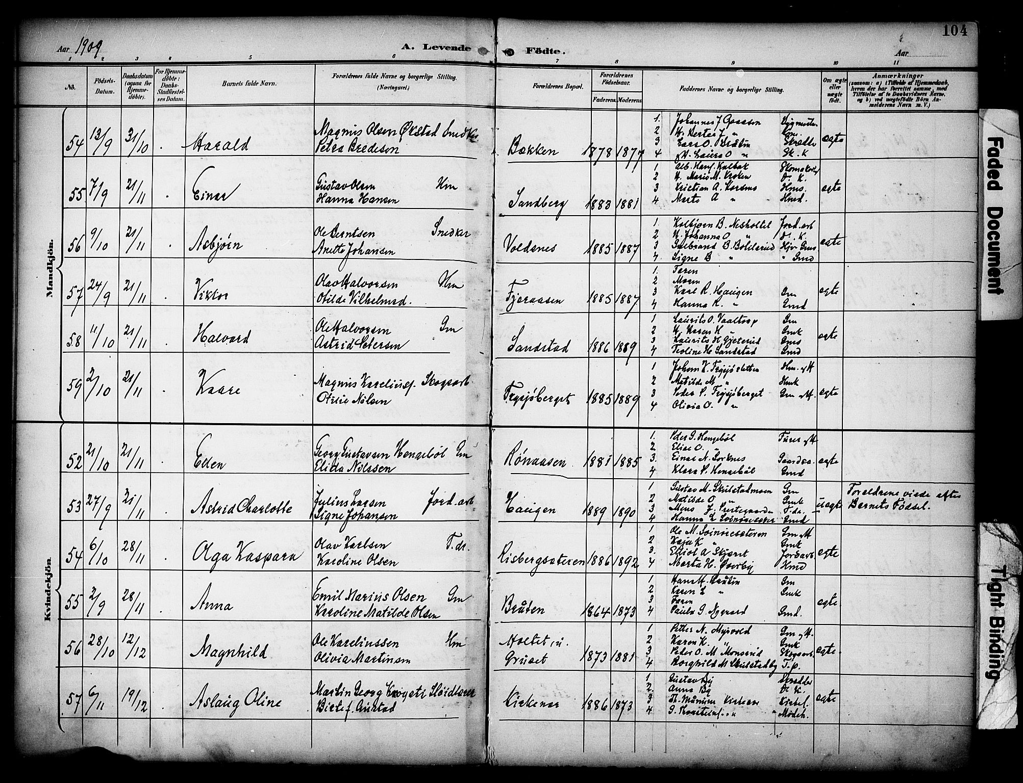 Grue prestekontor, AV/SAH-PREST-036/H/Ha/Haa/L0013: Parish register (official) no. 13, 1898-1910, p. 104