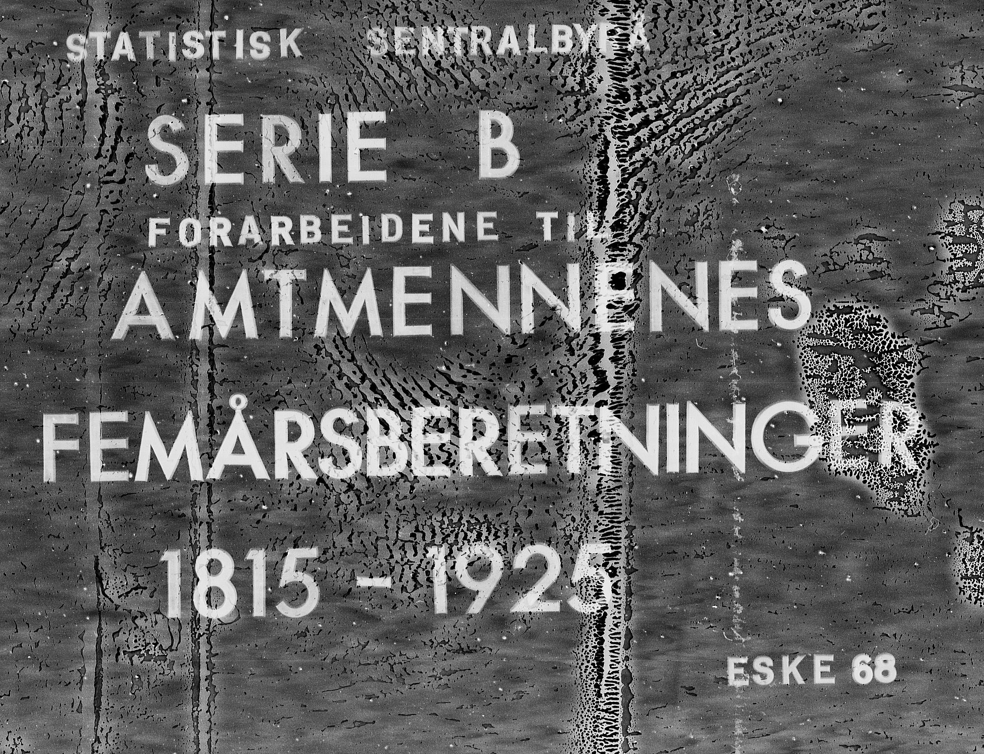 Statistisk sentralbyrå, Næringsøkonomiske emner, Generelt - Amtmennenes femårsberetninger, RA/S-2233/F/Fa/L0068: --, 1881-1885, p. 1