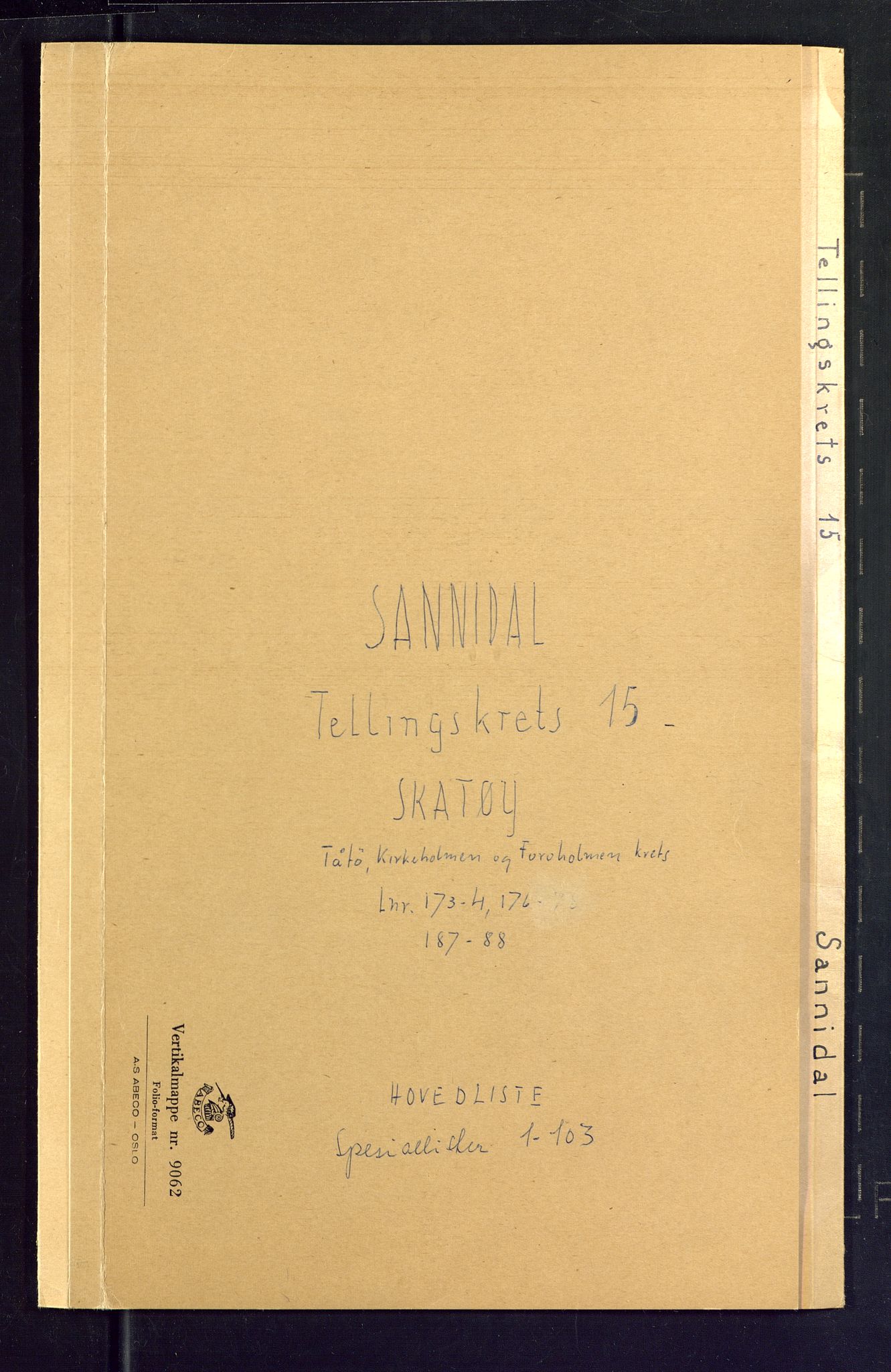 SAKO, 1875 census for 0816P Sannidal, 1875, p. 56