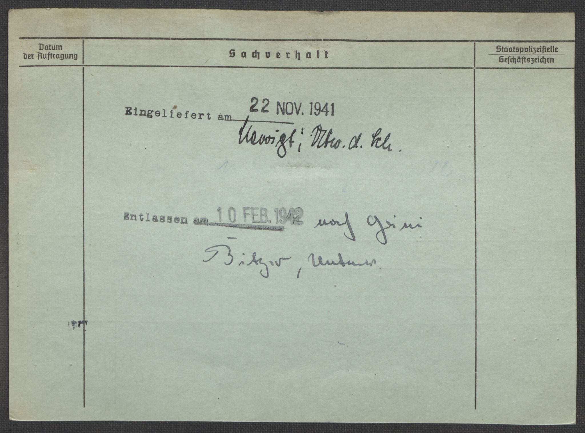 Befehlshaber der Sicherheitspolizei und des SD, AV/RA-RAFA-5969/E/Ea/Eaa/L0004: Register over norske fanger i Møllergata 19: Hal-Hæ, 1940-1945, p. 1456