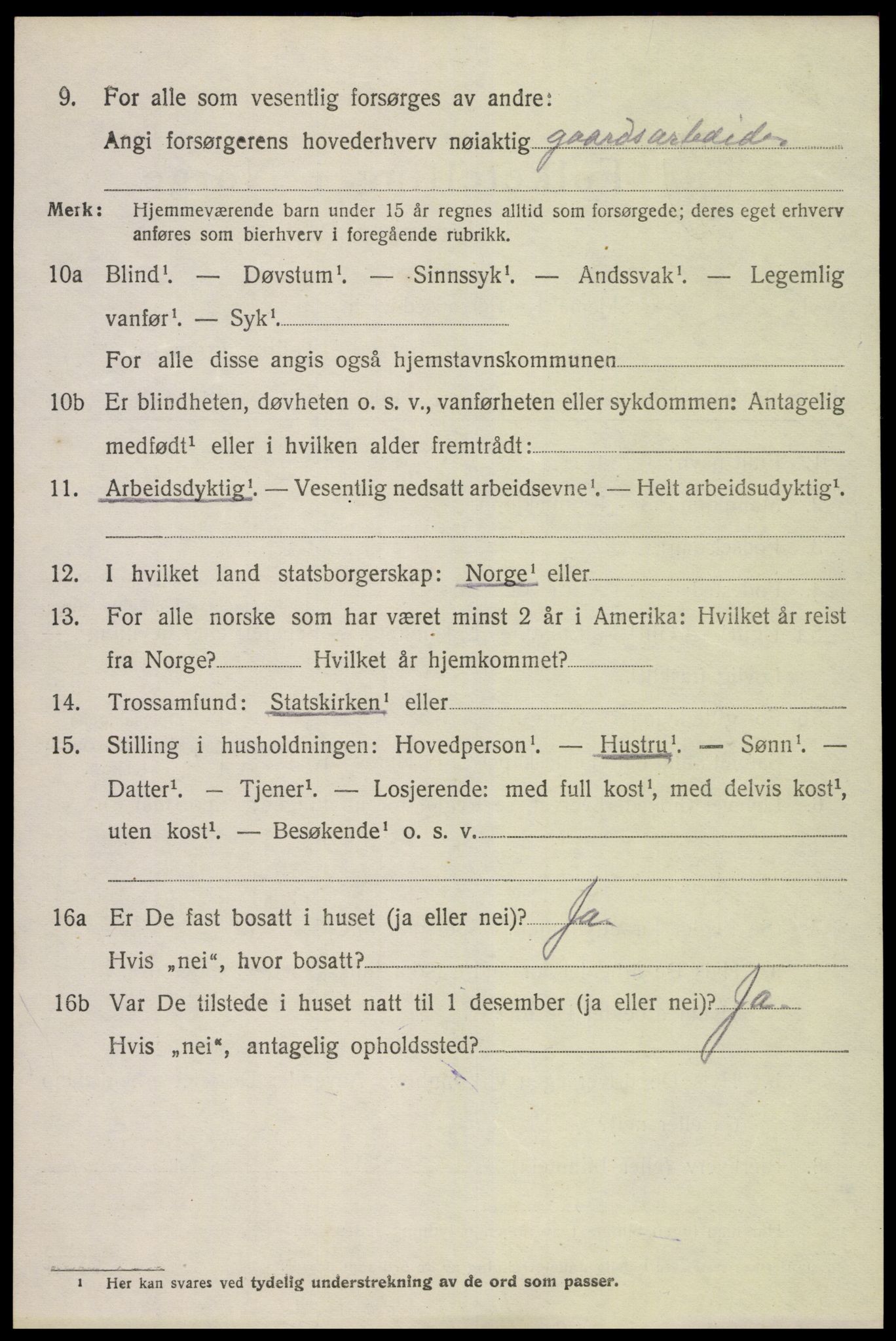 SAK, 1920 census for Fjære, 1920, p. 8114