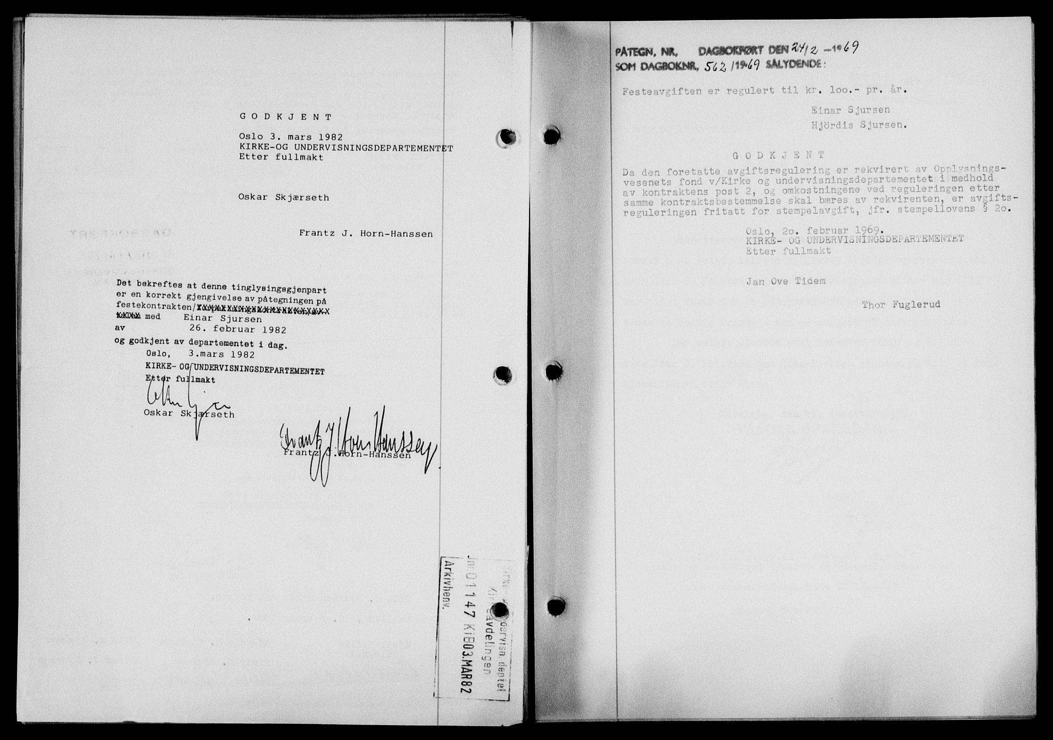 Lofoten sorenskriveri, SAT/A-0017/1/2/2C/L0001a: Mortgage book no. 1a, 1936-1937, Diary no: : 562/1969