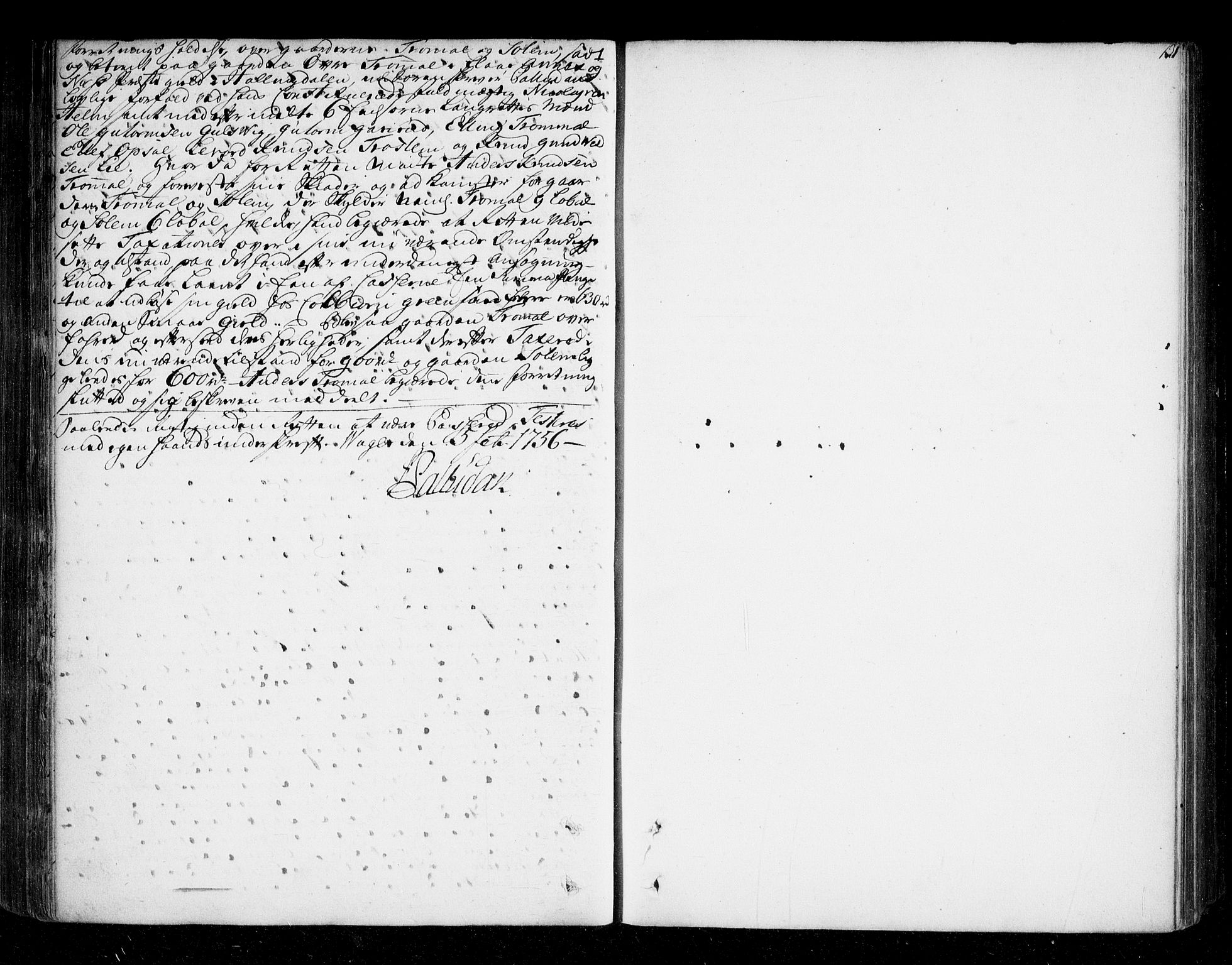Ringerike og Hallingdal sorenskriveri, SAKO/A-81/F/Fa/Fad/L0004: Tingbok - Hallingdal, 1754-1756, p. 131