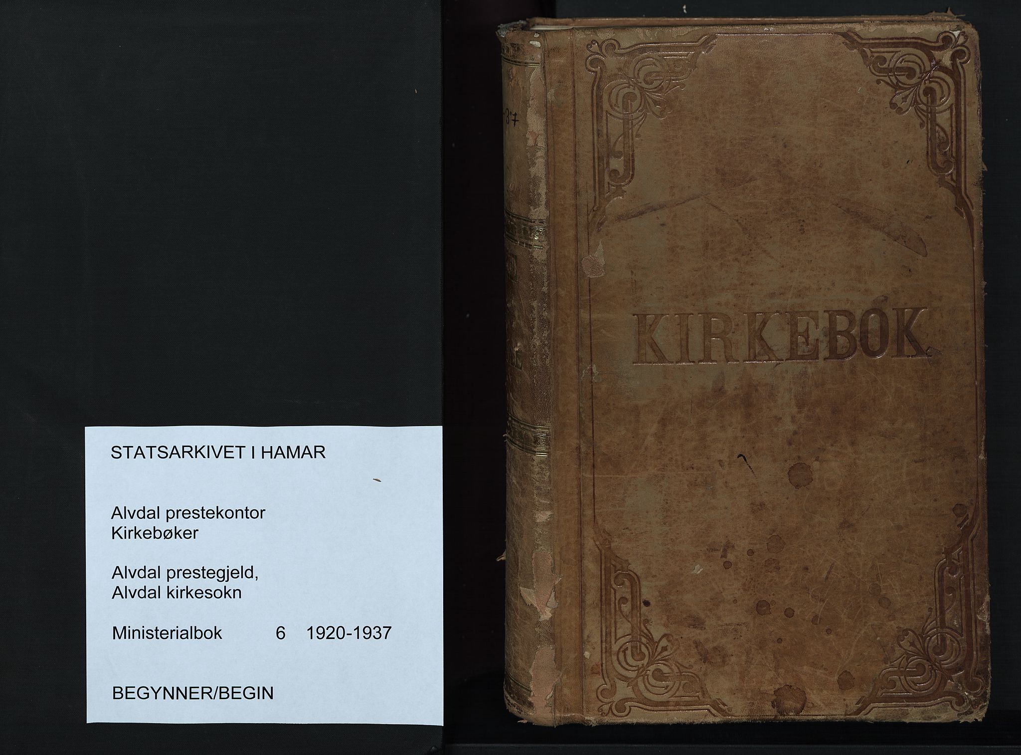 Alvdal prestekontor, SAH/PREST-060/H/Ha/Haa/L0006: Parish register (official) no. 6, 1920-1937