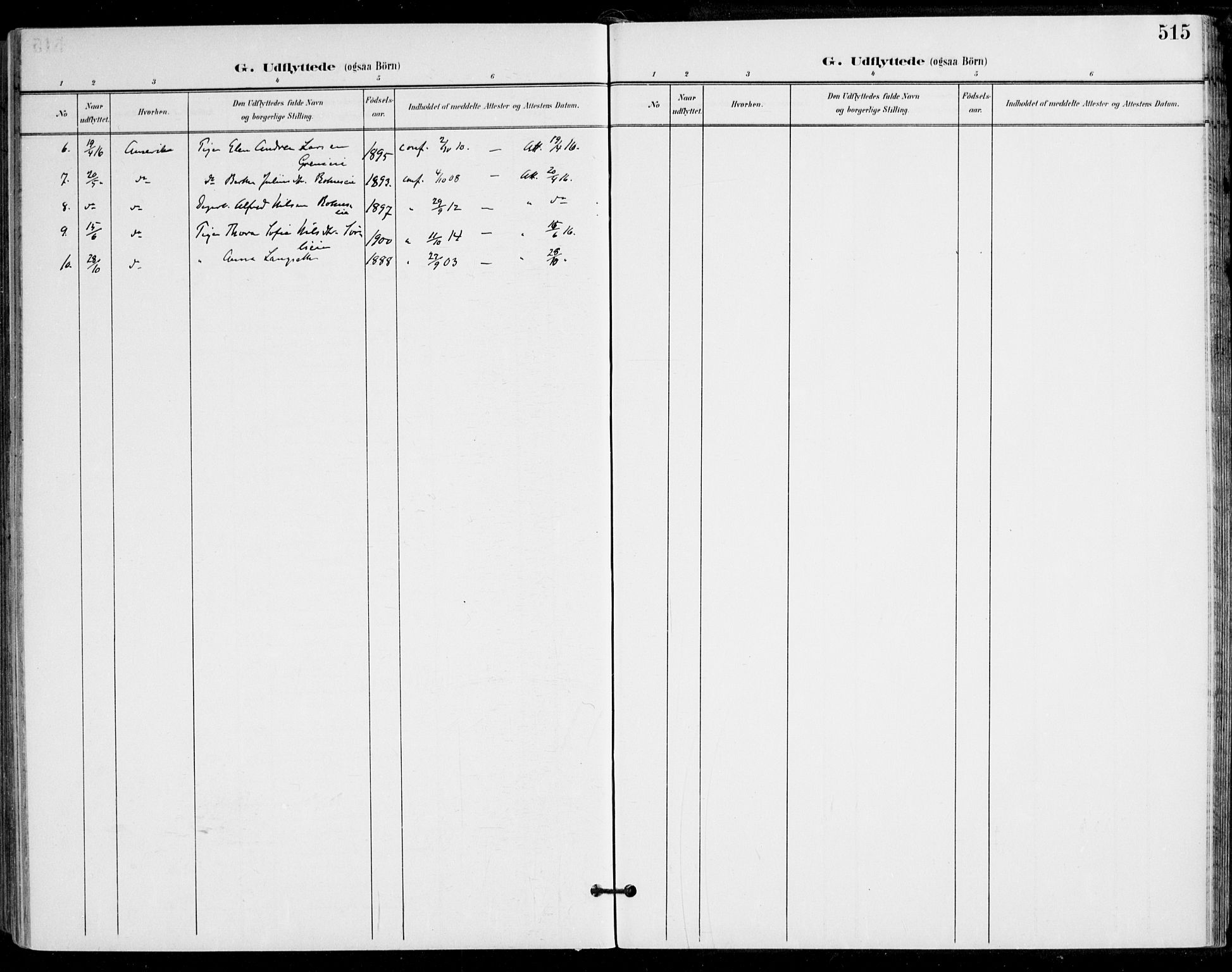 Nes prestekontor Kirkebøker, SAO/A-10410/F/Fa/L0011: Parish register (official) no. I 11, 1899-1918, p. 515