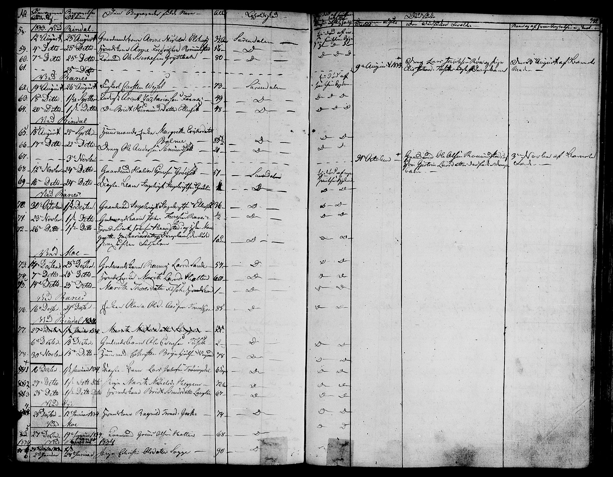 Ministerialprotokoller, klokkerbøker og fødselsregistre - Møre og Romsdal, AV/SAT-A-1454/595/L1042: Parish register (official) no. 595A04, 1829-1843, p. 382