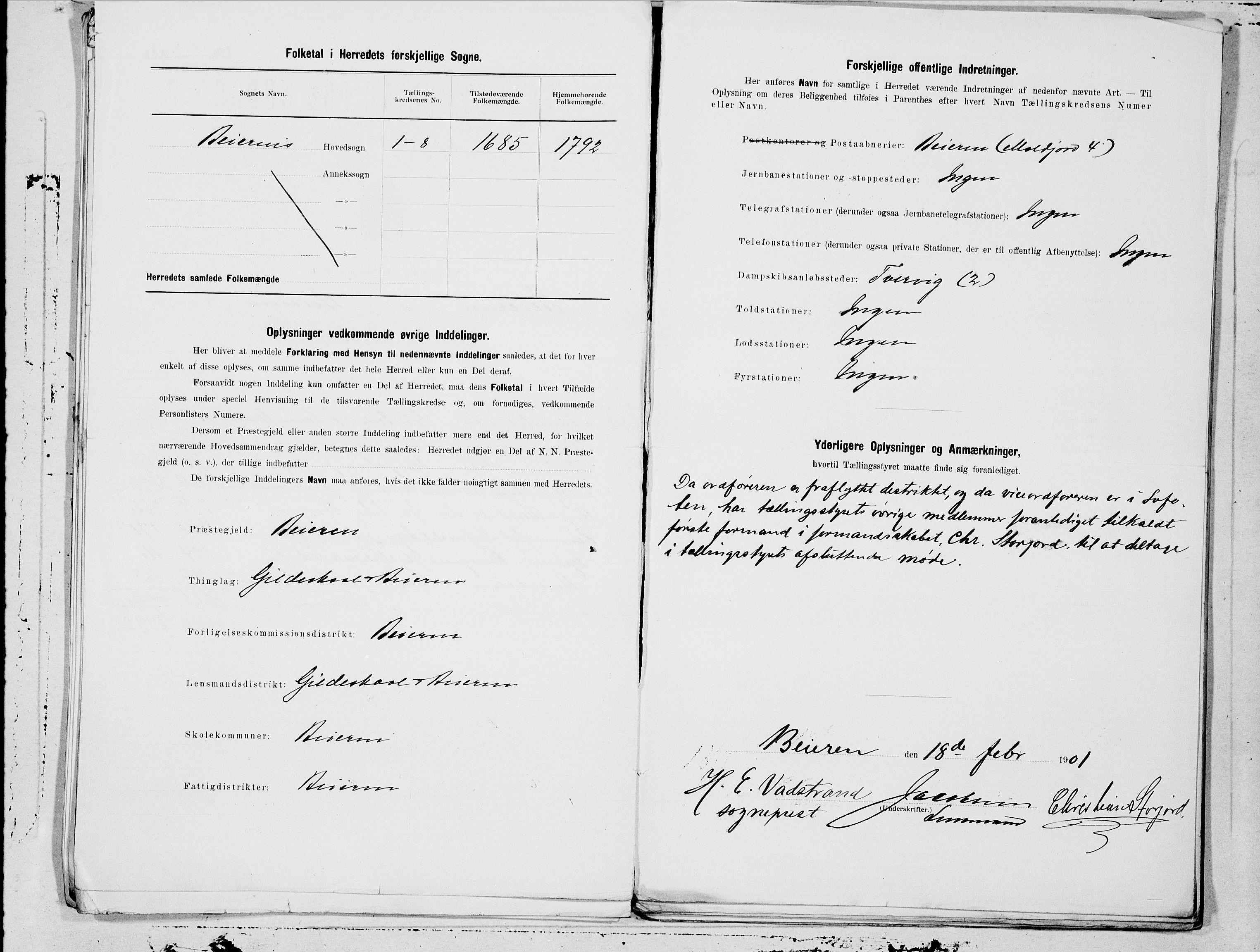 SAT, 1900 census for Beiarn, 1900, p. 19