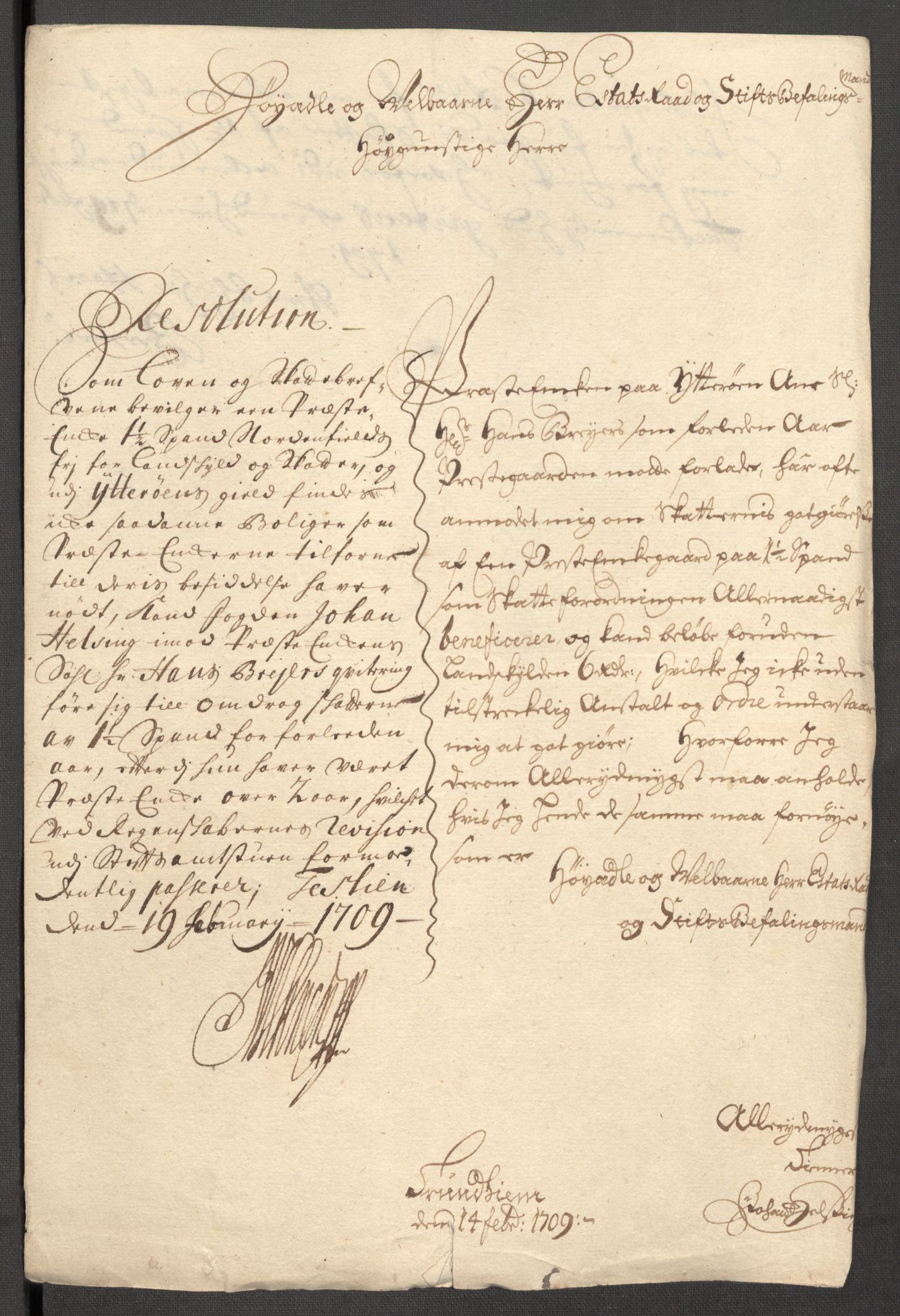 Rentekammeret inntil 1814, Reviderte regnskaper, Fogderegnskap, AV/RA-EA-4092/R63/L4316: Fogderegnskap Inderøy, 1708, p. 205