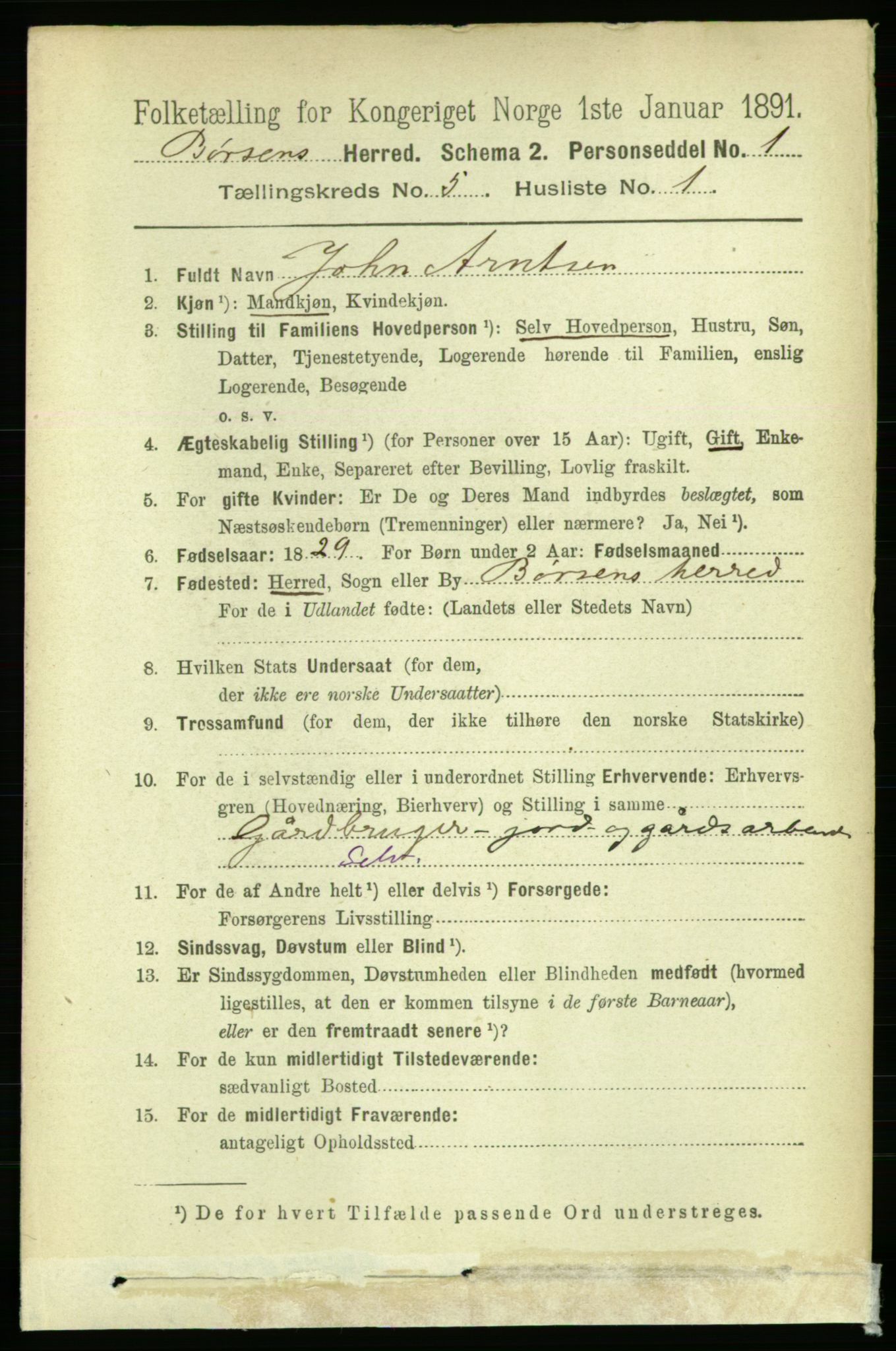 RA, 1891 census for 1658 Børsa, 1891, p. 1975