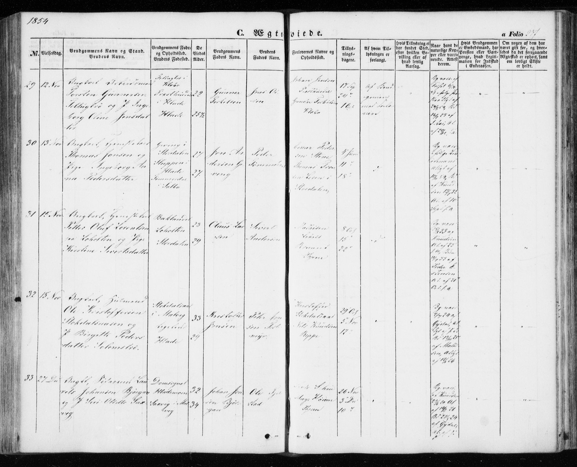 Ministerialprotokoller, klokkerbøker og fødselsregistre - Sør-Trøndelag, SAT/A-1456/606/L0291: Parish register (official) no. 606A06, 1848-1856, p. 237
