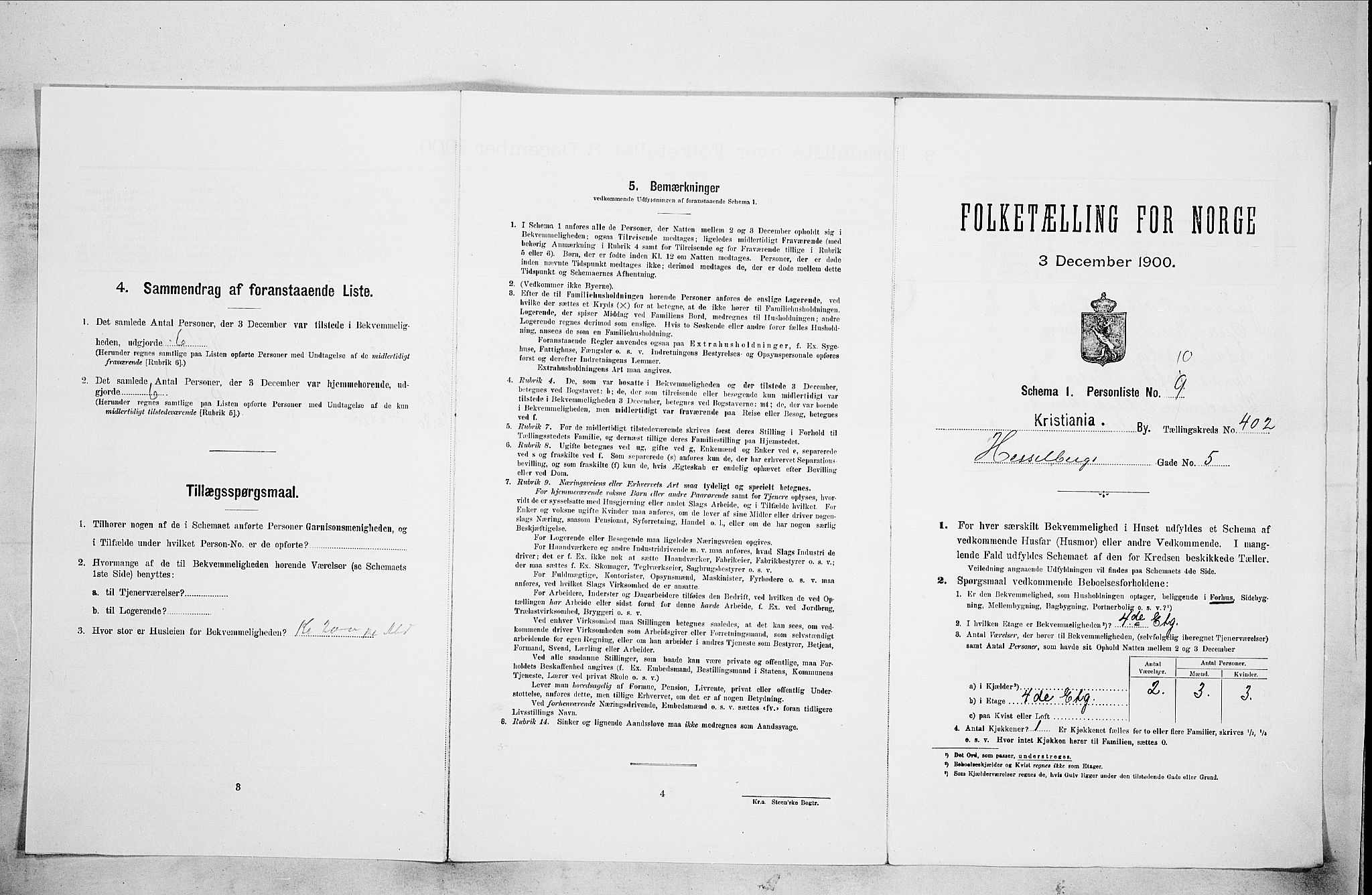 SAO, 1900 census for Kristiania, 1900, p. 37644
