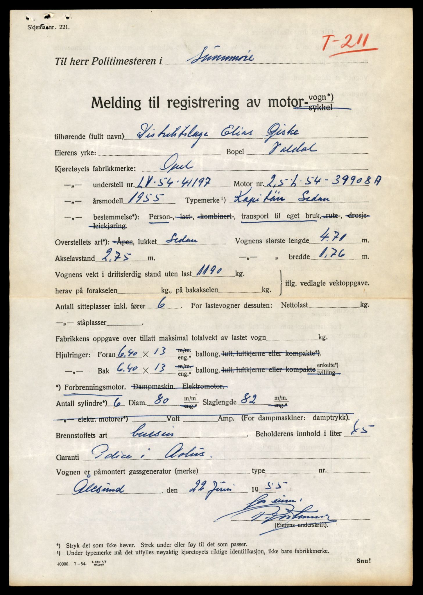 Møre og Romsdal vegkontor - Ålesund trafikkstasjon, AV/SAT-A-4099/F/Fe/L0002: Registreringskort for kjøretøy T 128 - T 231, 1927-1998, p. 2480