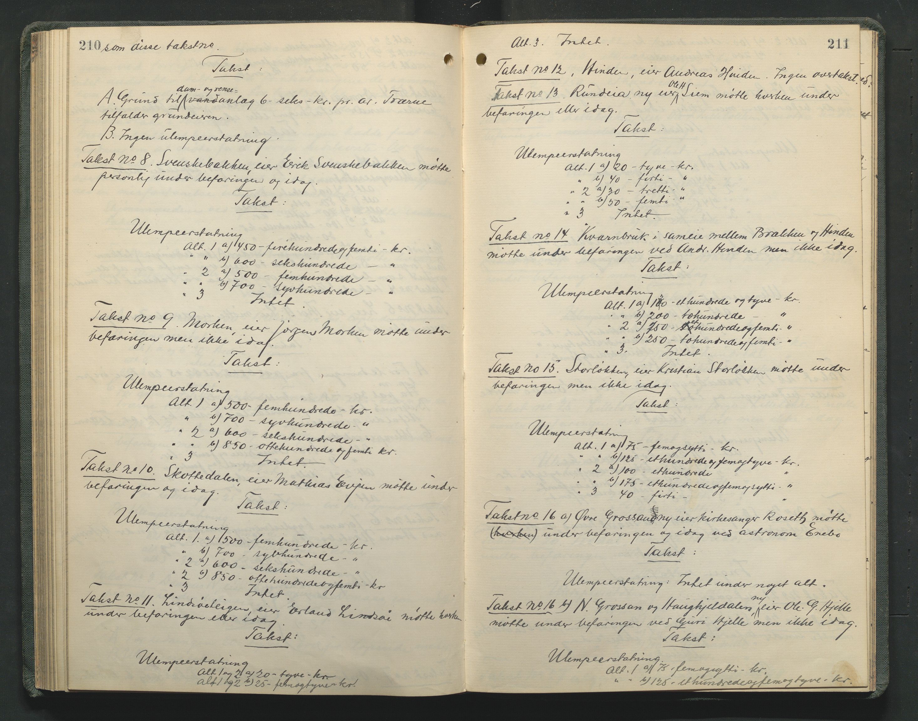 Nord-Gudbrandsdal tingrett, AV/SAH-TING-002/G/Gc/Gcb/L0012: Ekstrarettsprotokoll for åstedssaker, 1916-1922, p. 210-211