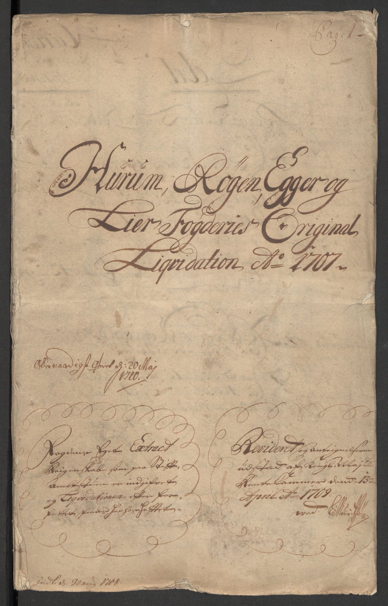 Rentekammeret inntil 1814, Reviderte regnskaper, Fogderegnskap, RA/EA-4092/R30/L1701: Fogderegnskap Hurum, Røyken, Eiker og Lier, 1706-1707, p. 241
