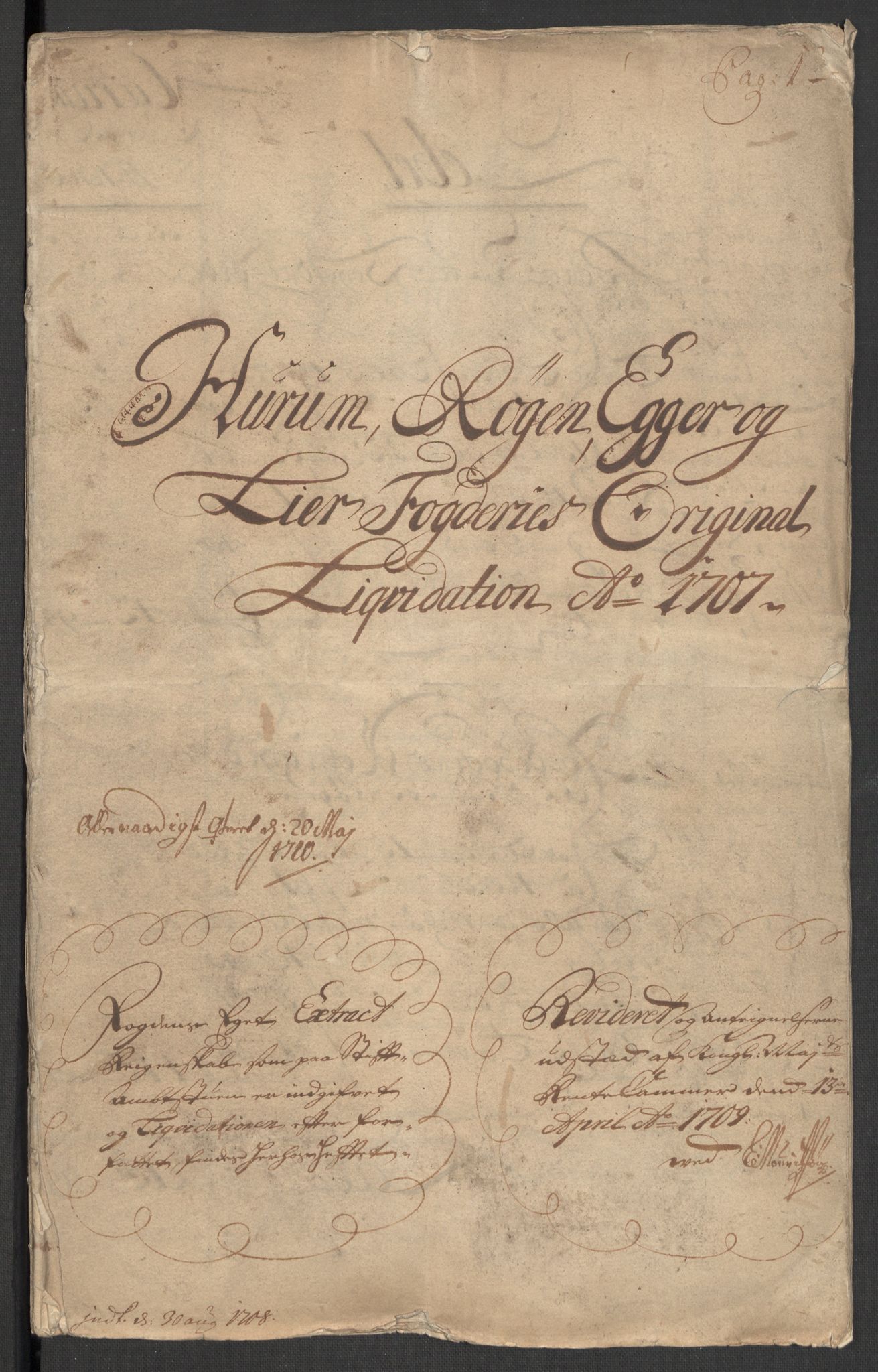 Rentekammeret inntil 1814, Reviderte regnskaper, Fogderegnskap, AV/RA-EA-4092/R30/L1701: Fogderegnskap Hurum, Røyken, Eiker og Lier, 1706-1707, p. 241