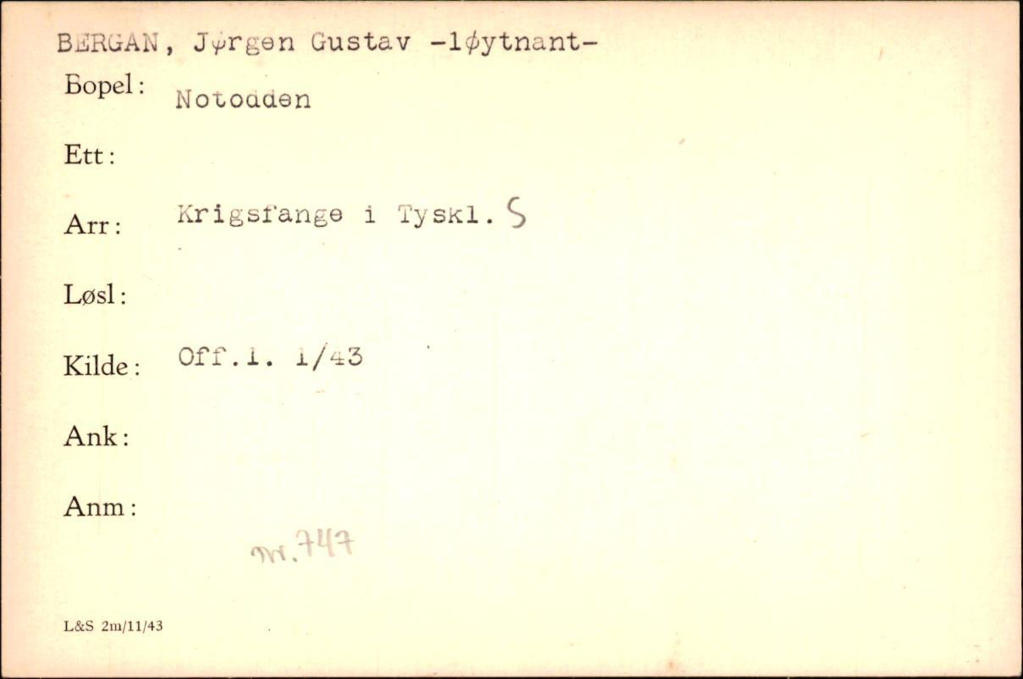 Forsvaret, Forsvarets krigshistoriske avdeling, AV/RA-RAFA-2017/Y/Yf/L0200: II-C-11-2102  -  Norske krigsfanger i Tyskland, 1940-1945, p. 81