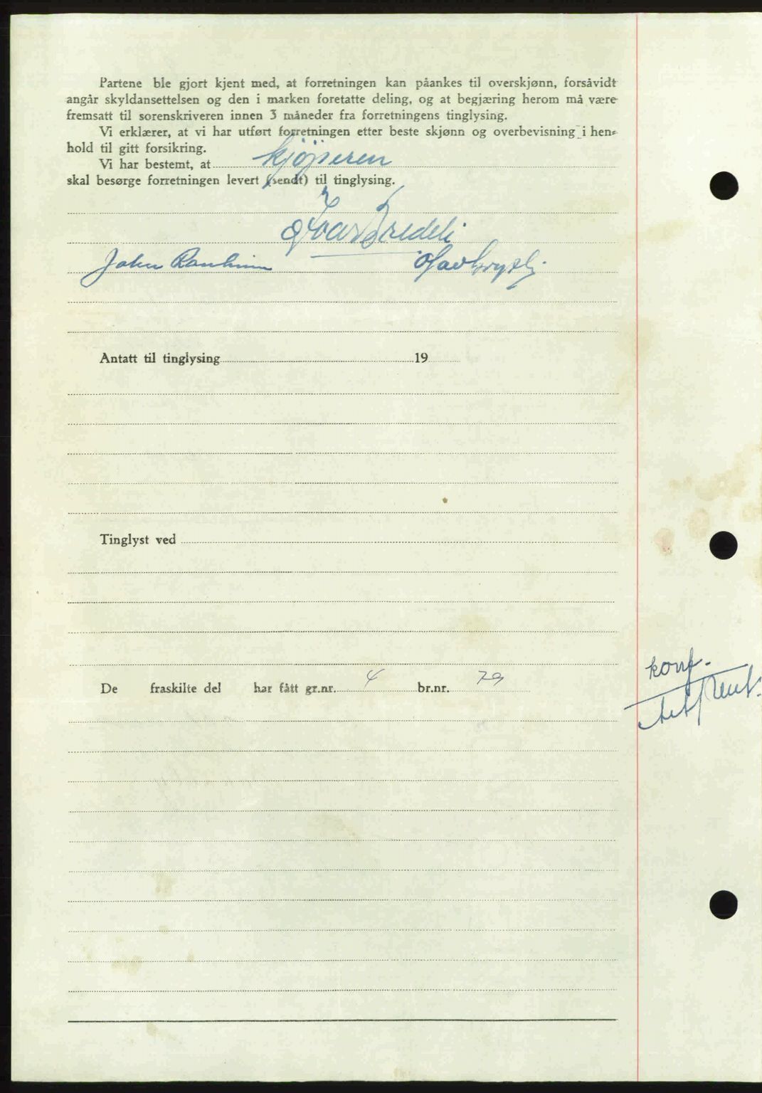 Nordmøre sorenskriveri, AV/SAT-A-4132/1/2/2Ca: Mortgage book no. A109, 1948-1948, Diary no: : 2560/1948