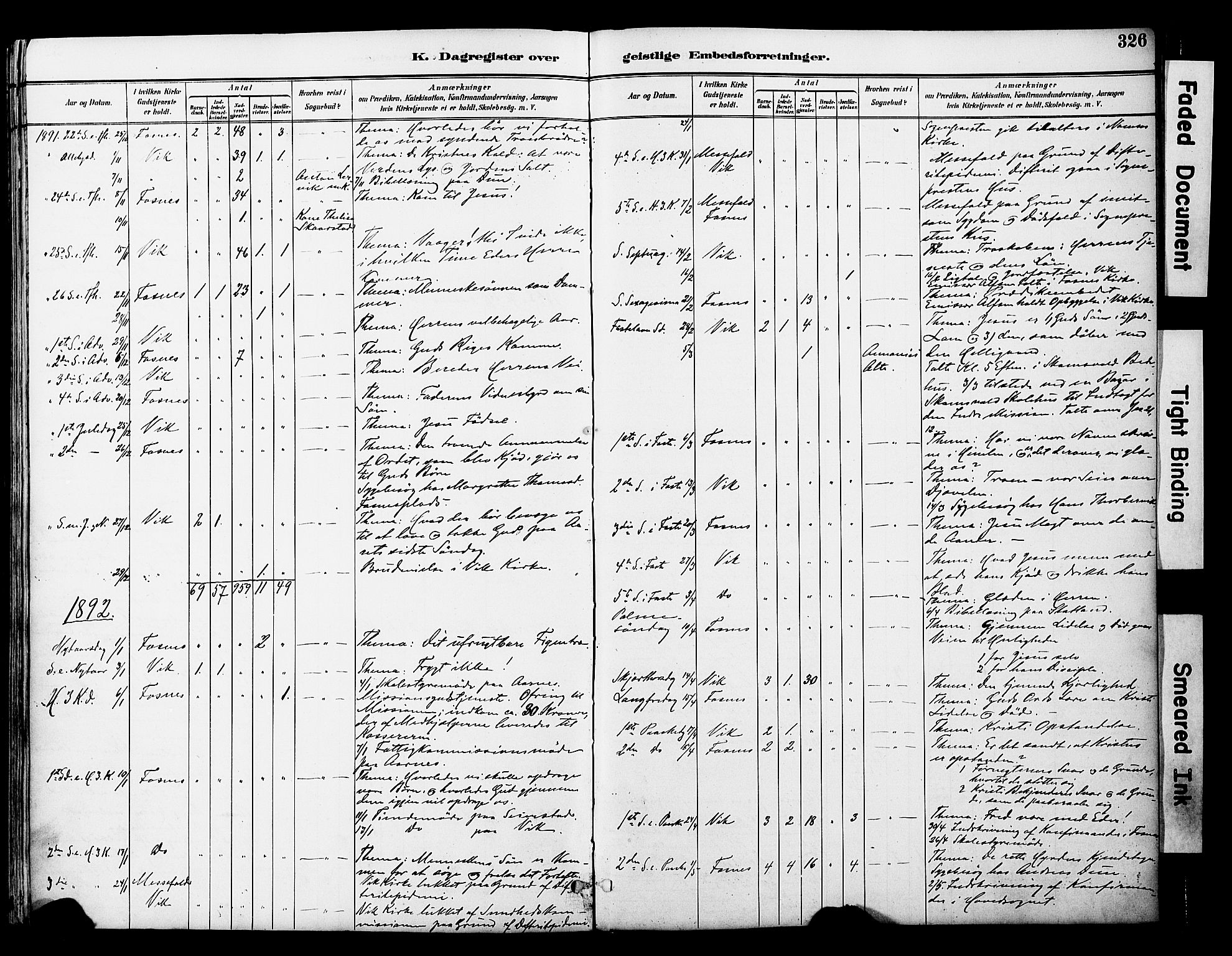 Ministerialprotokoller, klokkerbøker og fødselsregistre - Nord-Trøndelag, SAT/A-1458/774/L0628: Parish register (official) no. 774A02, 1887-1903, p. 326