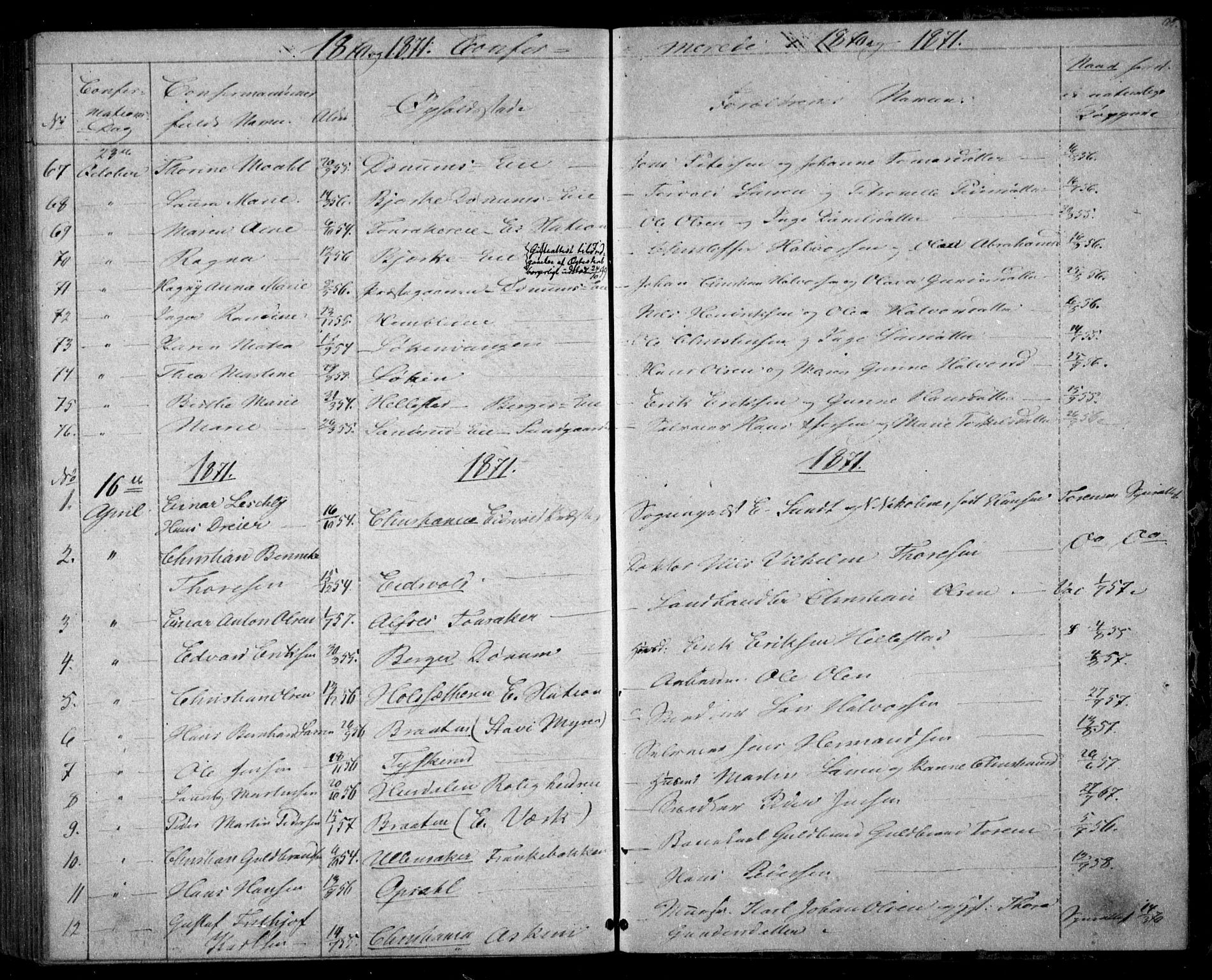 Eidsvoll prestekontor Kirkebøker, AV/SAO-A-10888/G/Ga/L0002: Parish register (copy) no. I 2, 1866-1871, p. 185