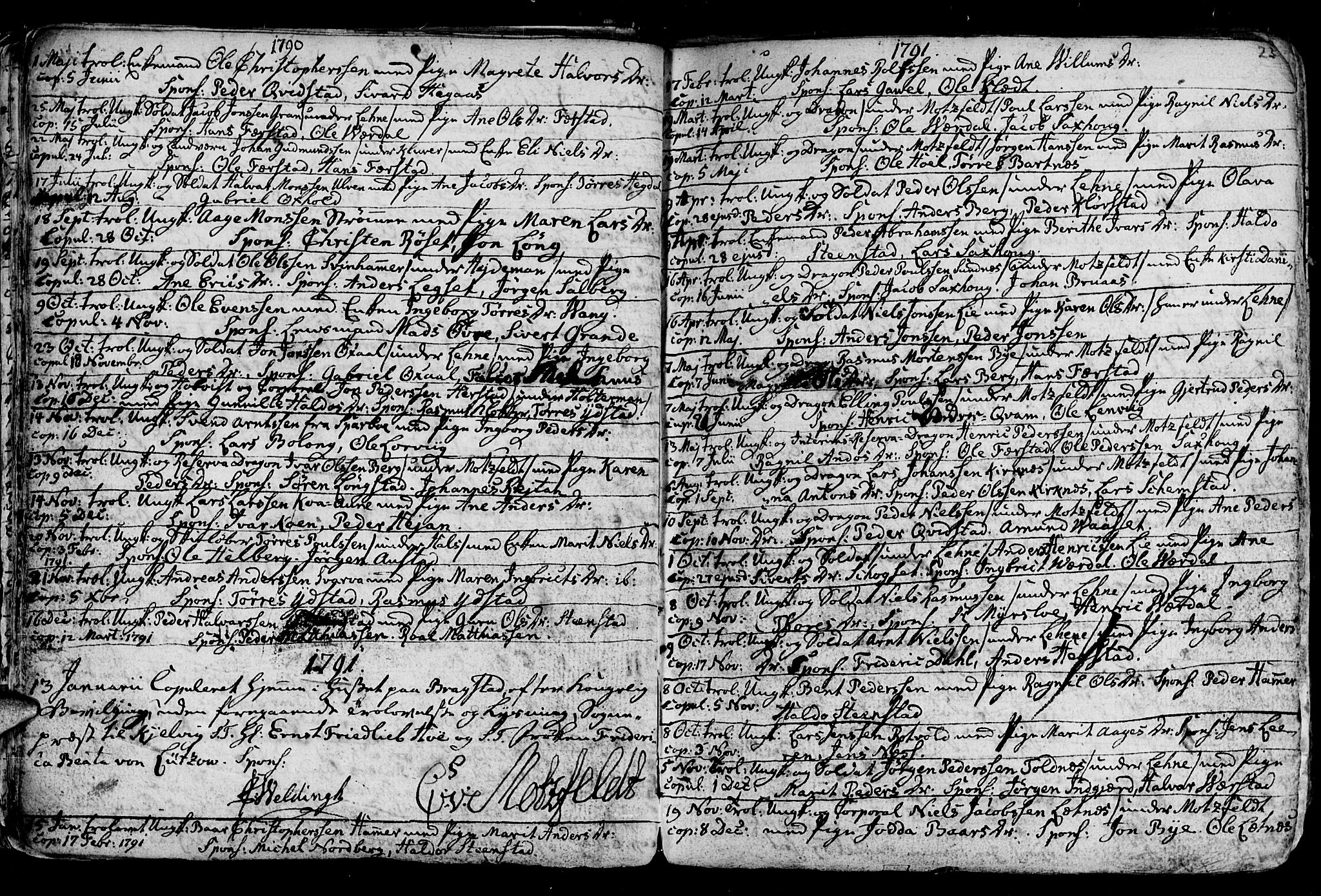 Ministerialprotokoller, klokkerbøker og fødselsregistre - Nord-Trøndelag, SAT/A-1458/730/L0273: Parish register (official) no. 730A02, 1762-1802, p. 23