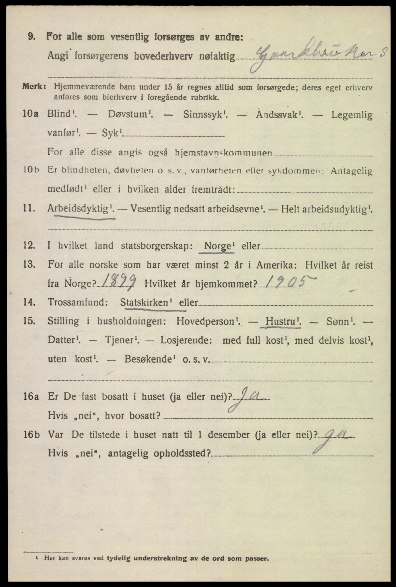 SAK, 1920 census for Herad, 1920, p. 429