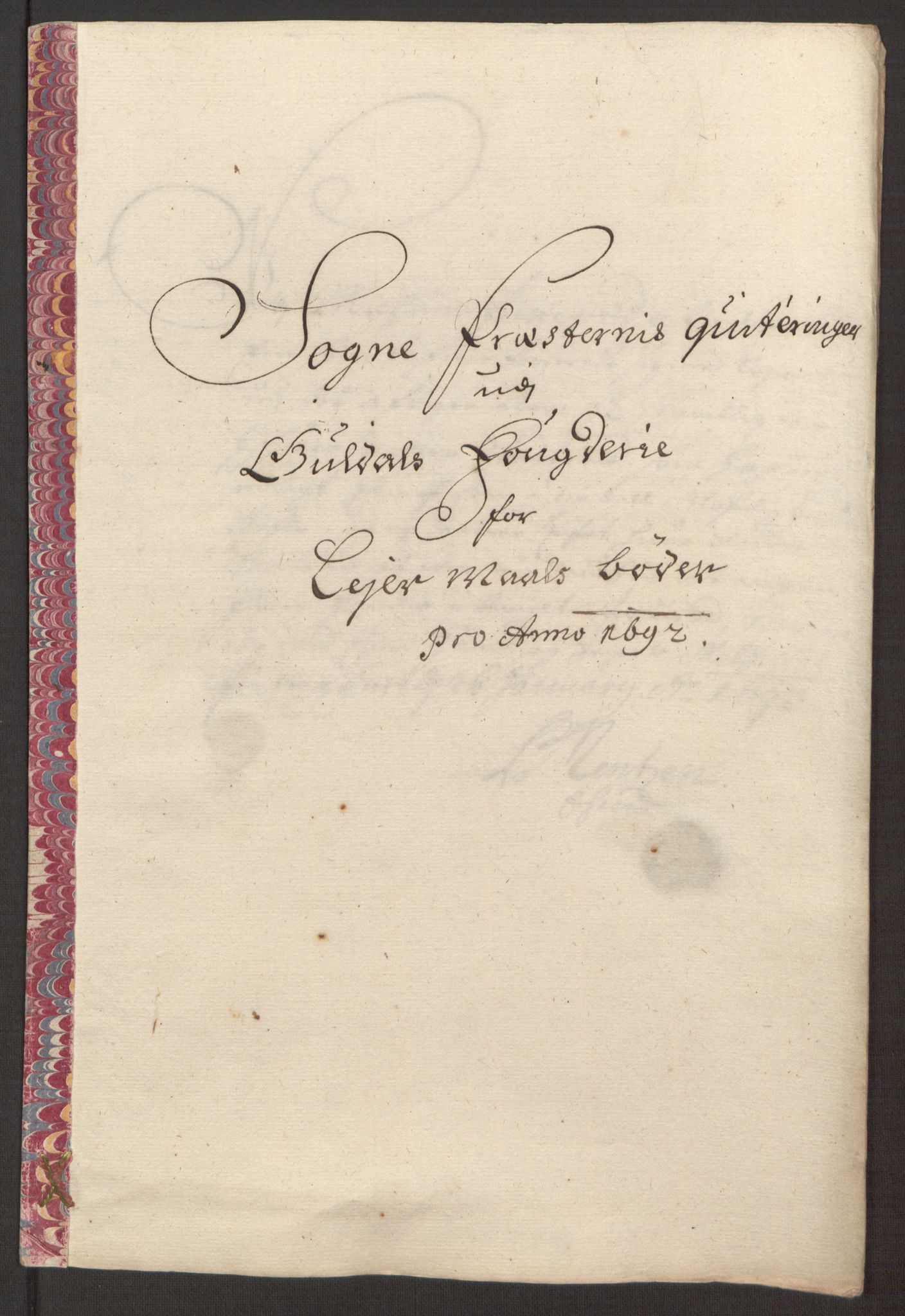 Rentekammeret inntil 1814, Reviderte regnskaper, Fogderegnskap, AV/RA-EA-4092/R59/L3942: Fogderegnskap Gauldal, 1692, p. 188