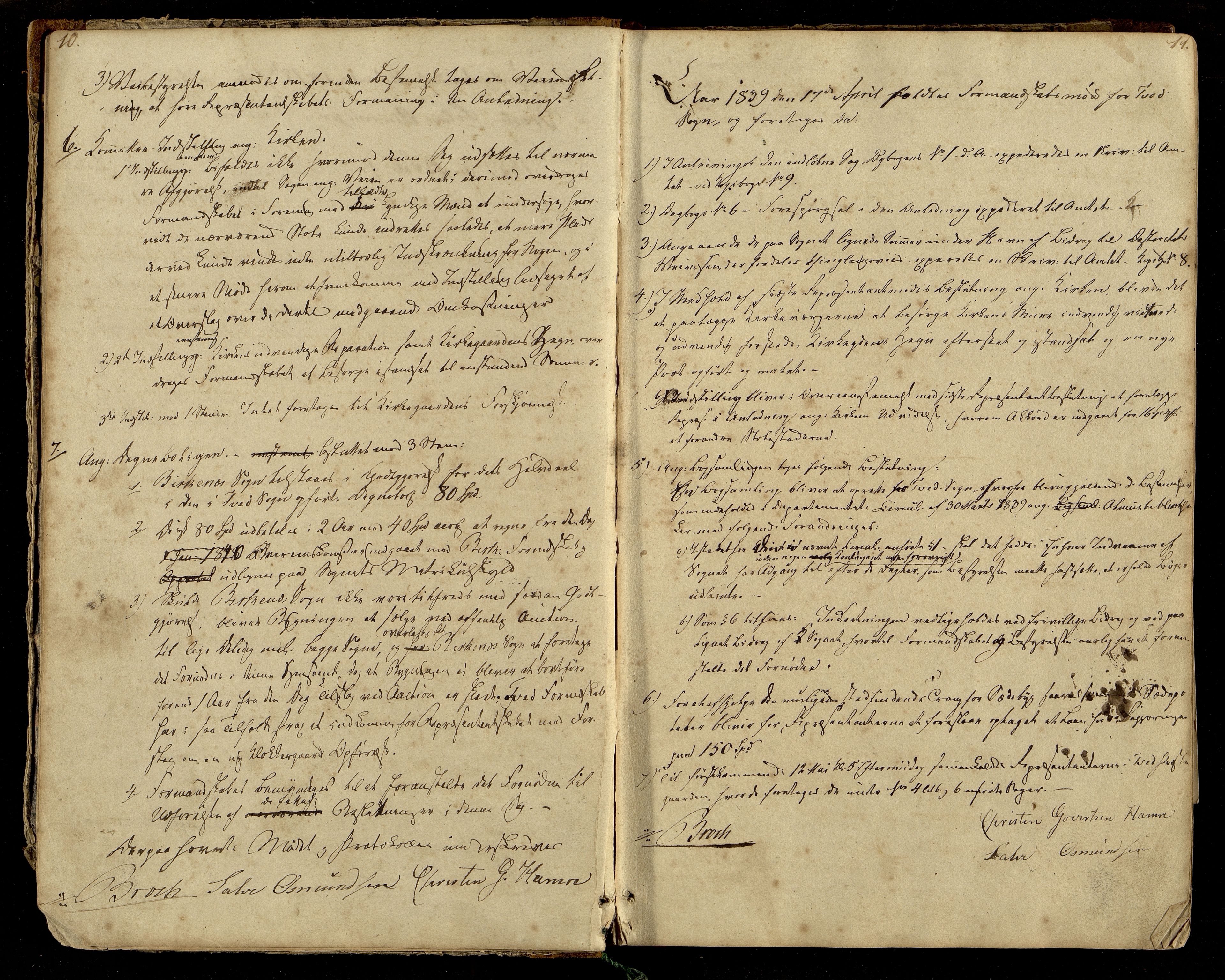 Tveit kommune - Formannskapet/ Kommunestyret, ARKSOR/1001TV120/A/L0001: Møtebok (d), 1838-1865