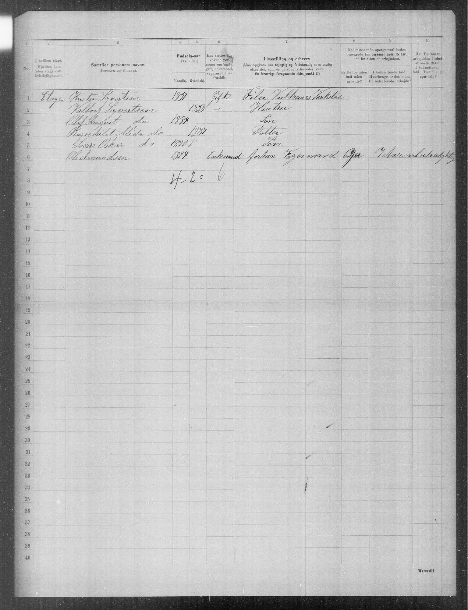 OBA, Municipal Census 1903 for Kristiania, 1903, p. 14212