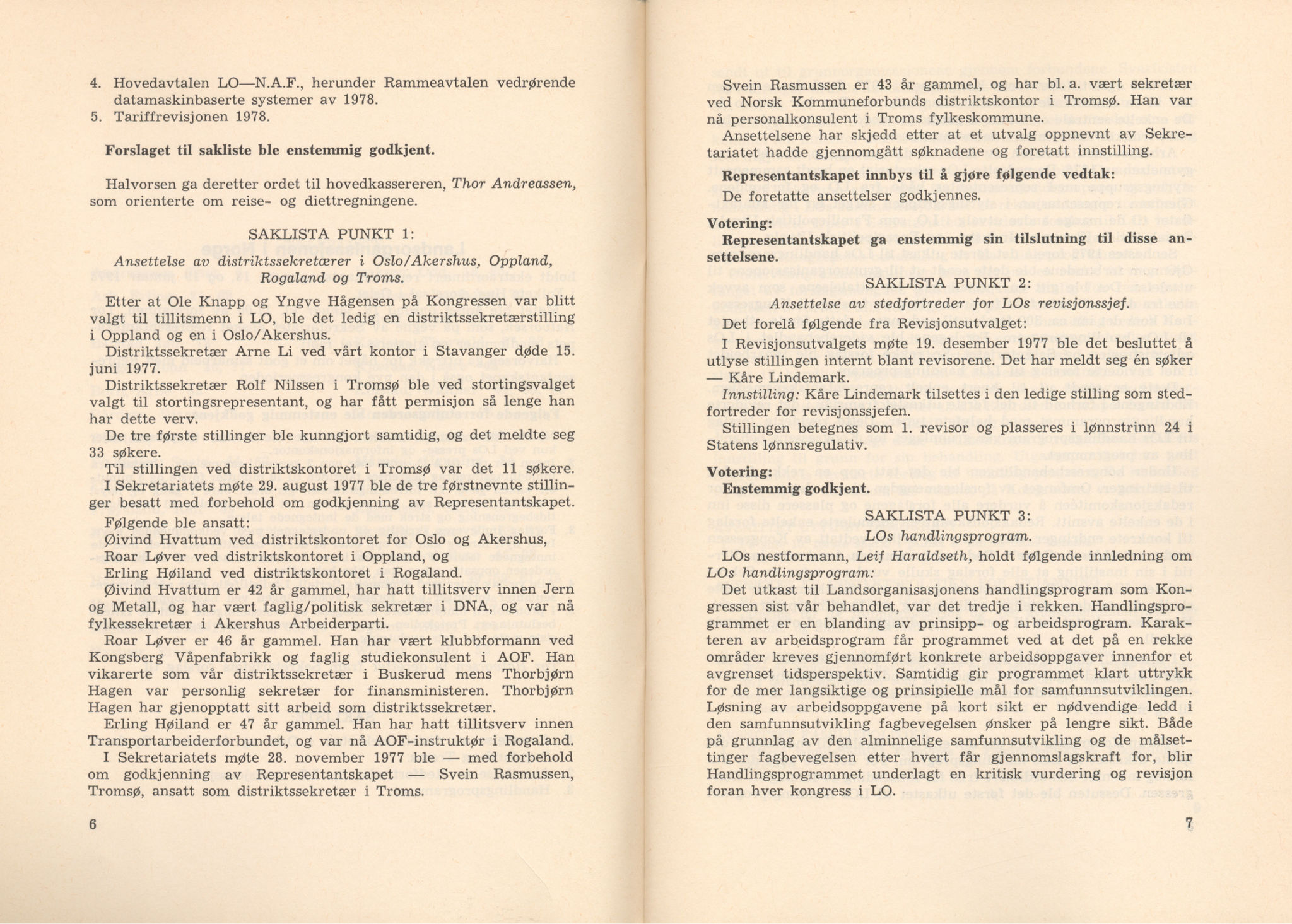 Landsorganisasjonen i Norge, AAB/ARK-1579, 1978-1992, p. 5