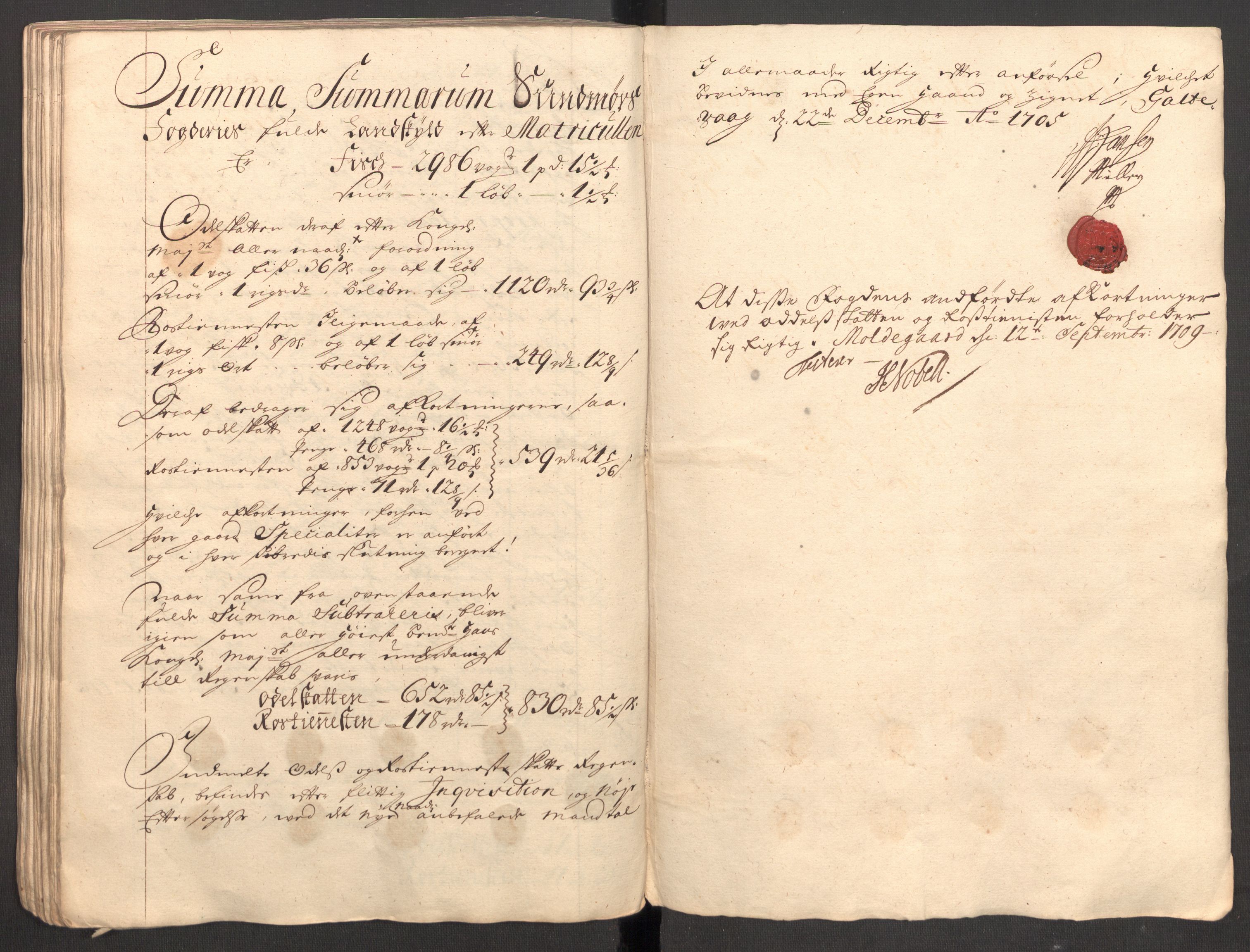 Rentekammeret inntil 1814, Reviderte regnskaper, Fogderegnskap, RA/EA-4092/R54/L3560: Fogderegnskap Sunnmøre, 1704-1705, p. 403