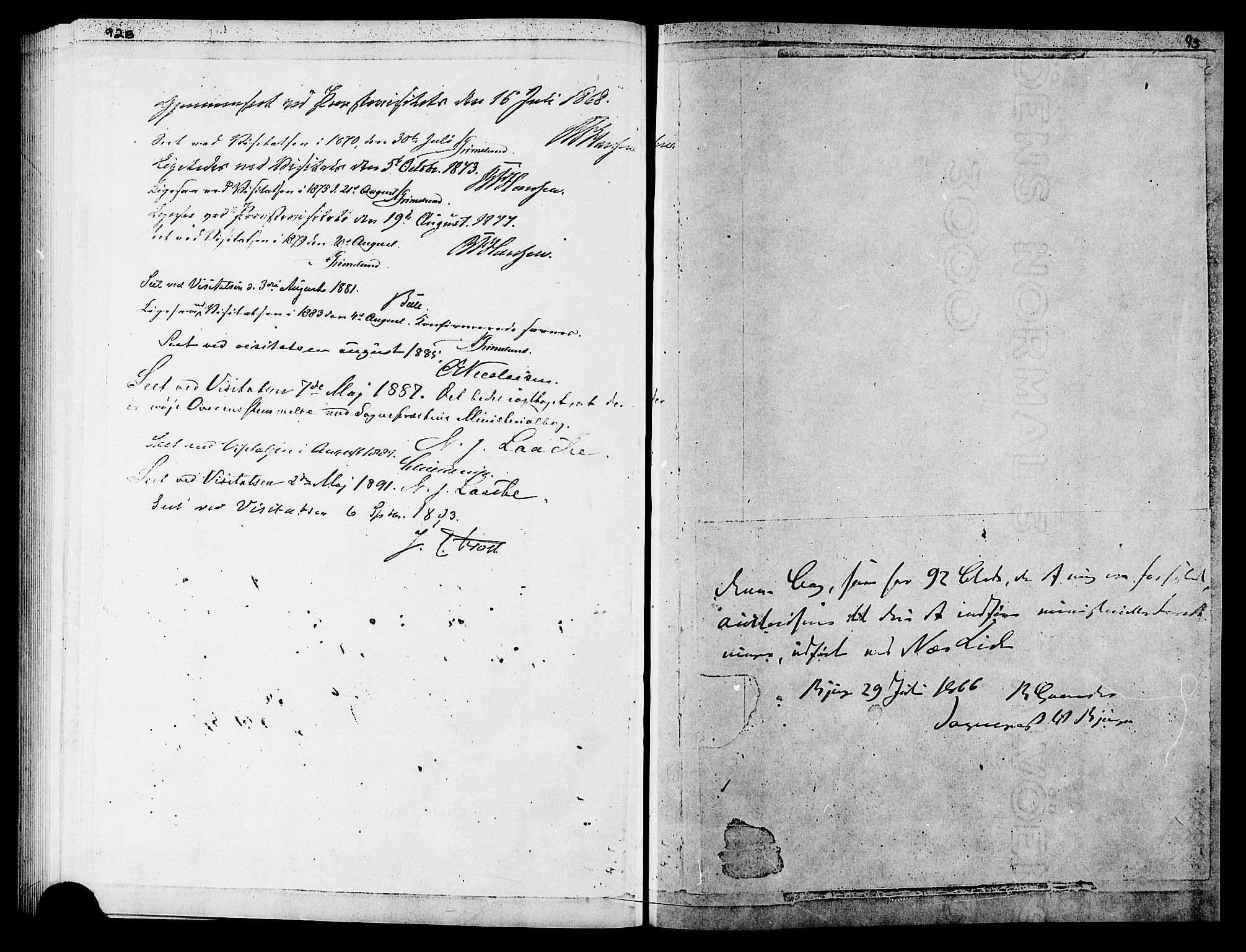 Ministerialprotokoller, klokkerbøker og fødselsregistre - Sør-Trøndelag, SAT/A-1456/652/L0653: Parish register (copy) no. 652C01, 1866-1910, p. 93