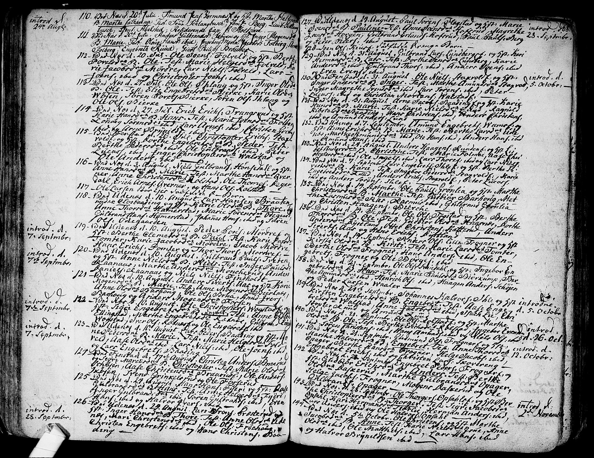 Nes prestekontor Kirkebøker, AV/SAO-A-10410/F/Fa/L0004: Parish register (official) no. I 4, 1781-1816, p. 68