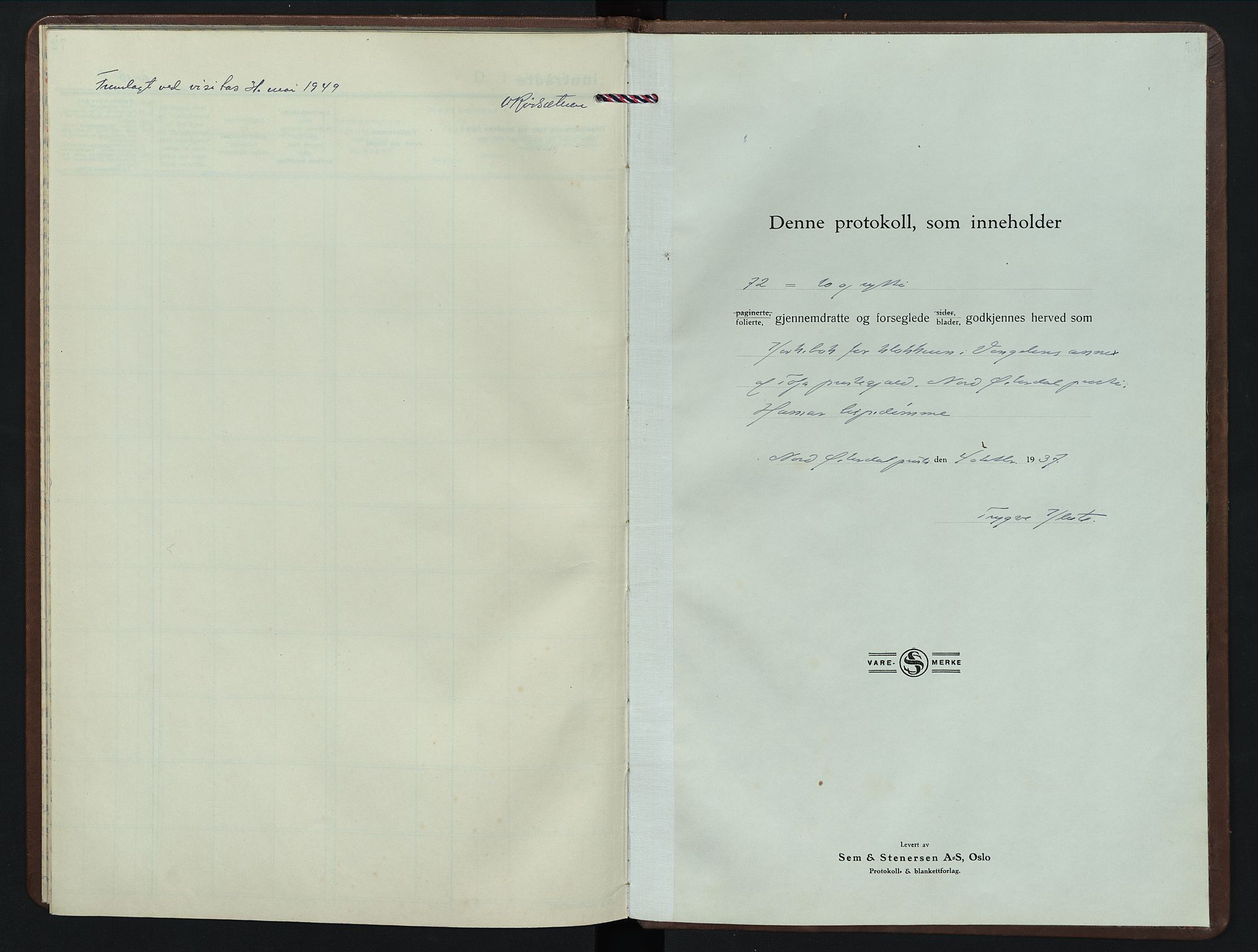 Tolga prestekontor, SAH/PREST-062/L/L0018: Parish register (copy) no. 18, 1935-1946