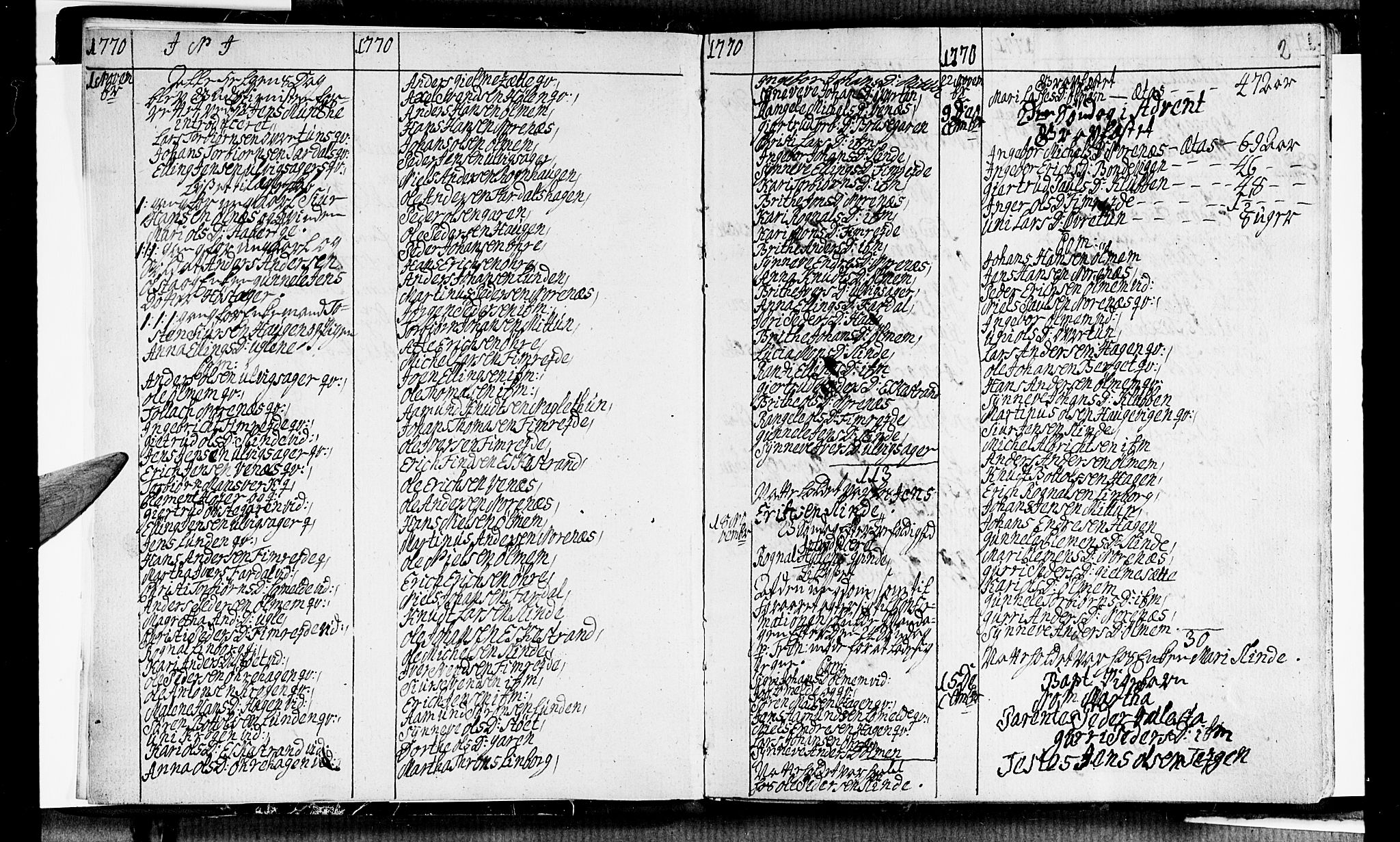 Sogndal sokneprestembete, SAB/A-81301/H/Haa/Haaa/L0006: Parish register (official) no. A 6, 1770-1782, p. 2