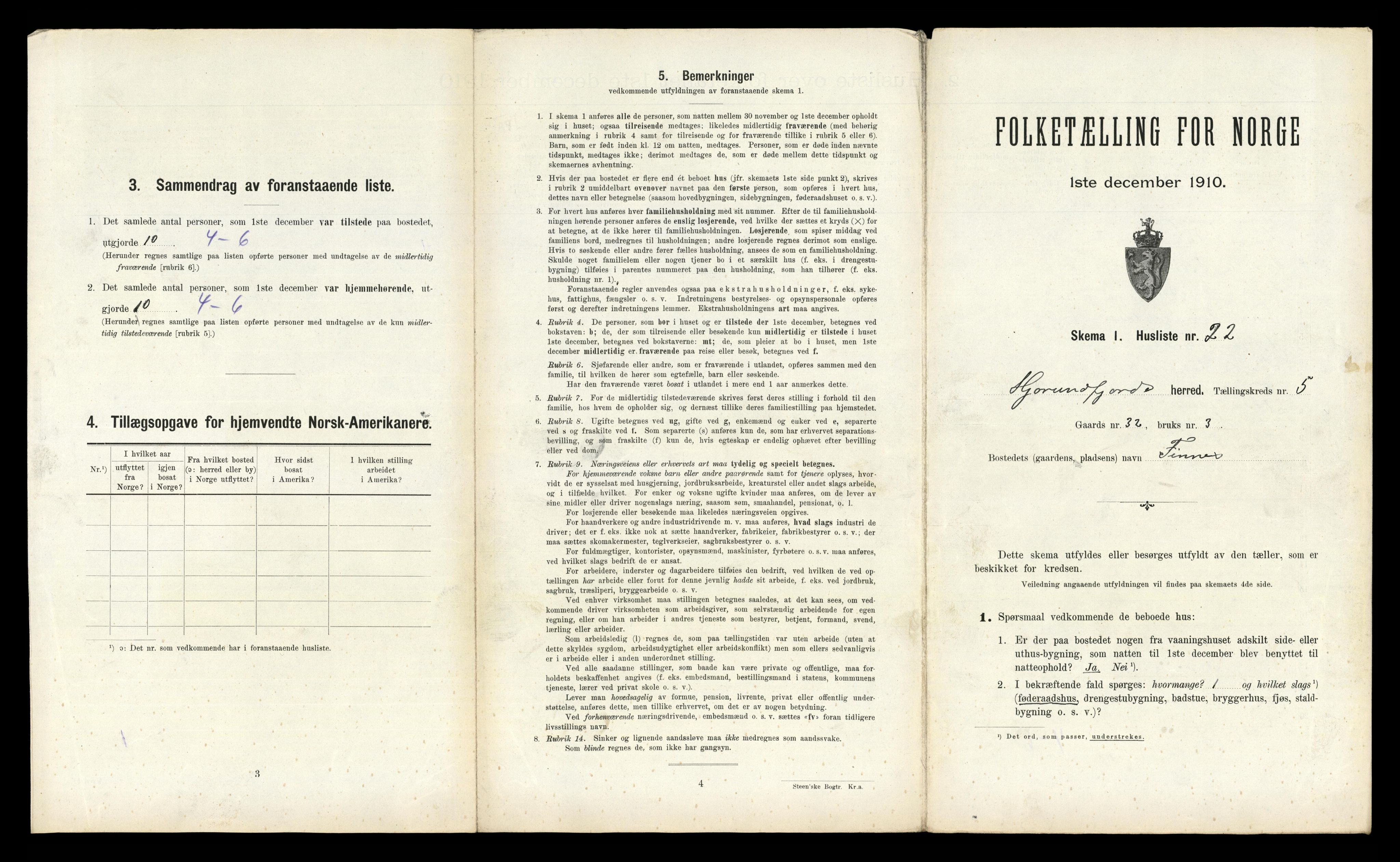 RA, 1910 census for Hjørundfjord, 1910, p. 272