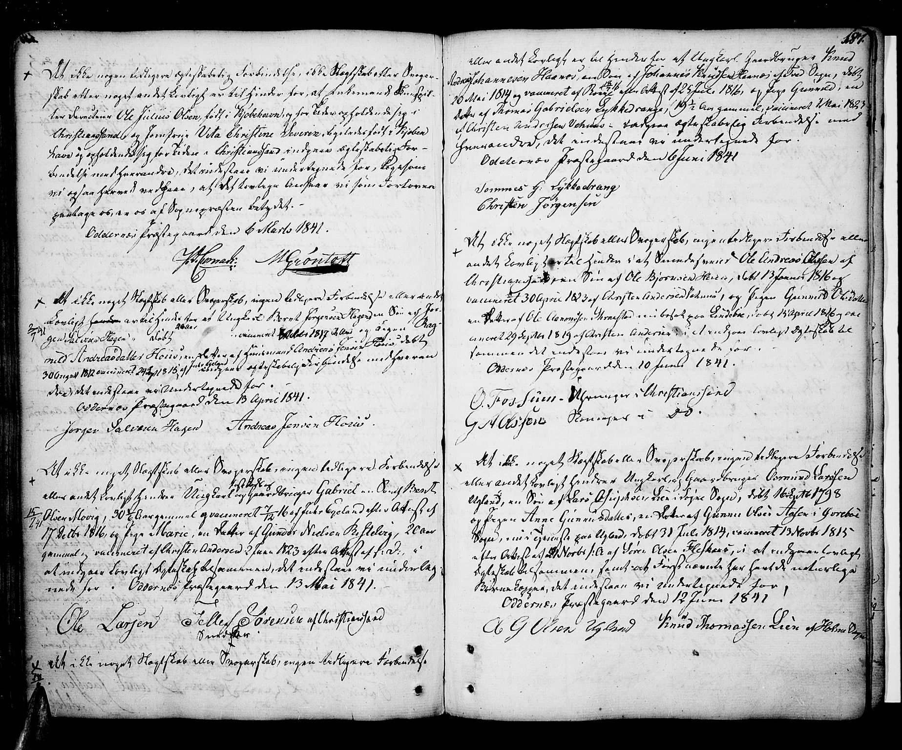 Oddernes sokneprestkontor, AV/SAK-1111-0033/F/Fa/Faa/L0004: Parish register (official) no. A 4, 1764-1820, p. 187