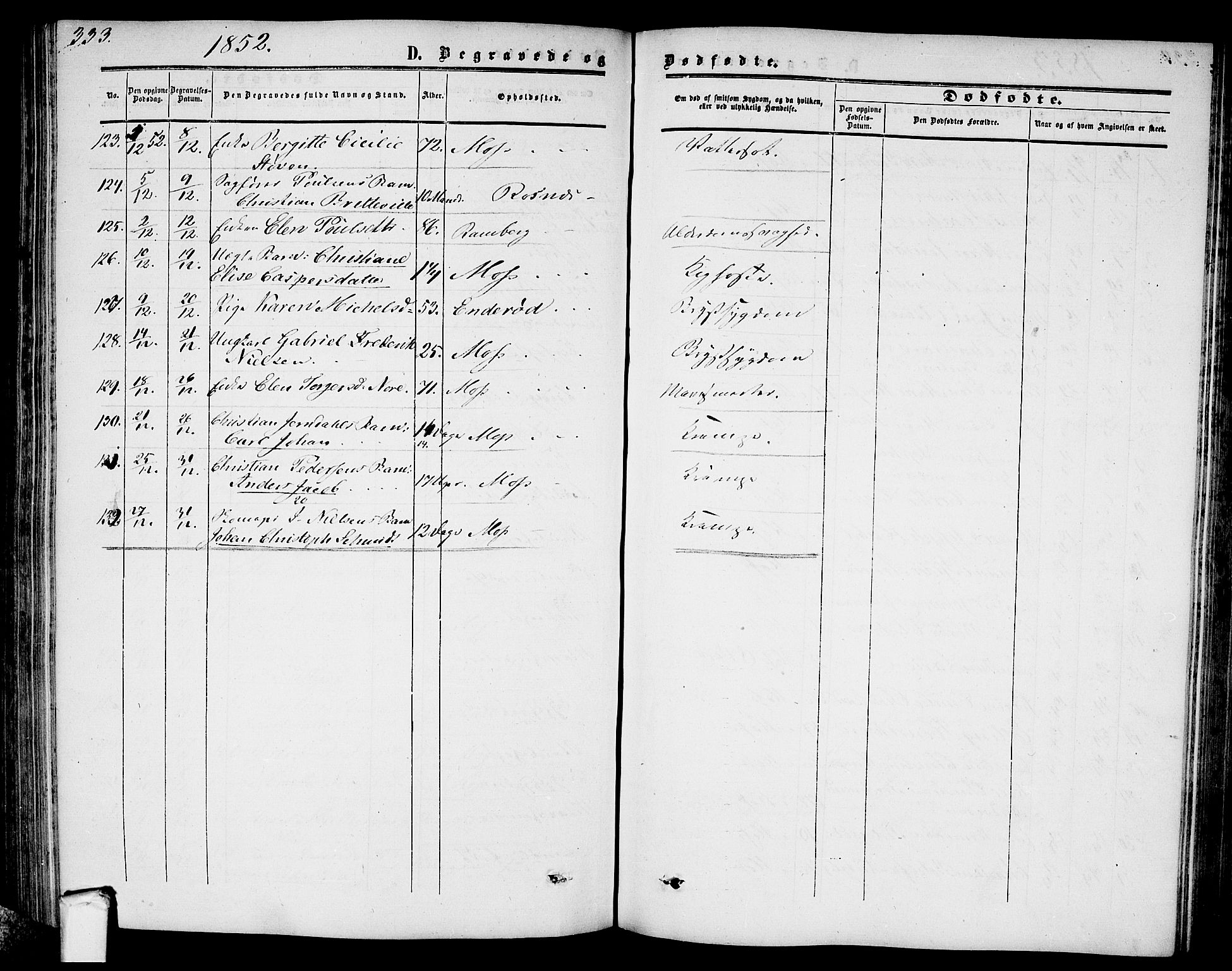 Moss prestekontor Kirkebøker, AV/SAO-A-2003/G/Ga/L0002: Parish register (copy) no. I 2, 1852-1871, p. 333