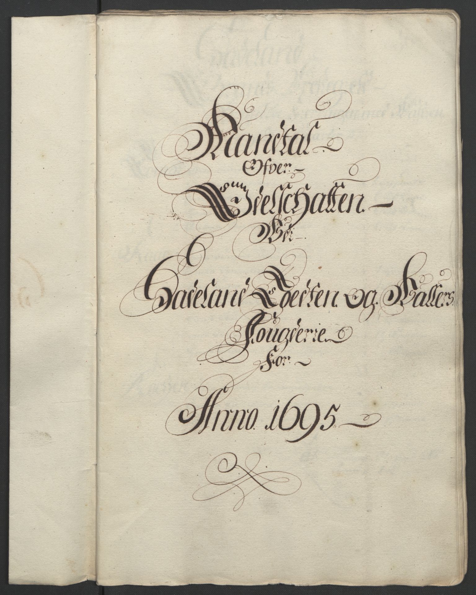 Rentekammeret inntil 1814, Reviderte regnskaper, Fogderegnskap, RA/EA-4092/R18/L1293: Fogderegnskap Hadeland, Toten og Valdres, 1695, p. 63