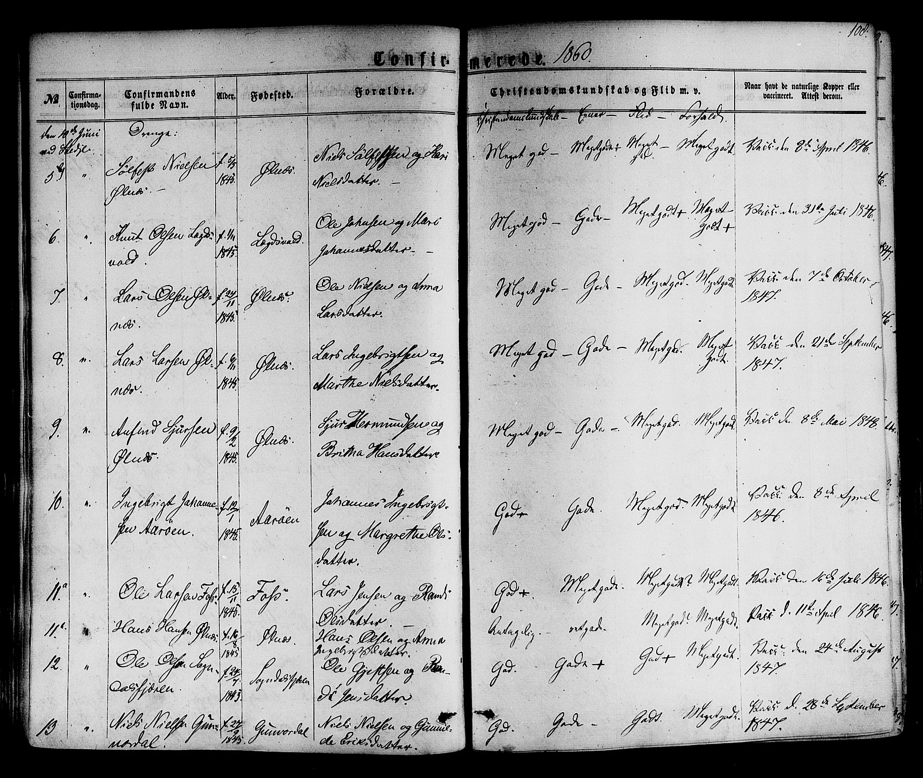 Sogndal sokneprestembete, AV/SAB-A-81301/H/Haa/Haaa/L0013: Parish register (official) no. A 13, 1859-1877, p. 108