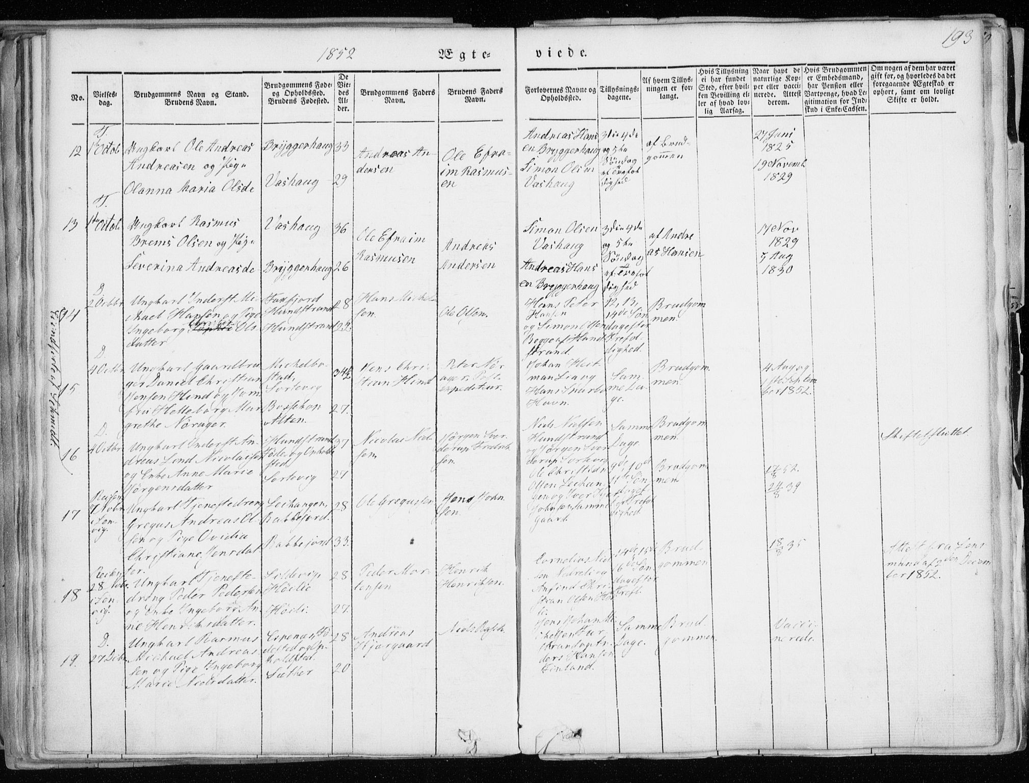 Tranøy sokneprestkontor, AV/SATØ-S-1313/I/Ia/Iaa/L0006kirke: Parish register (official) no. 6, 1844-1855, p. 193