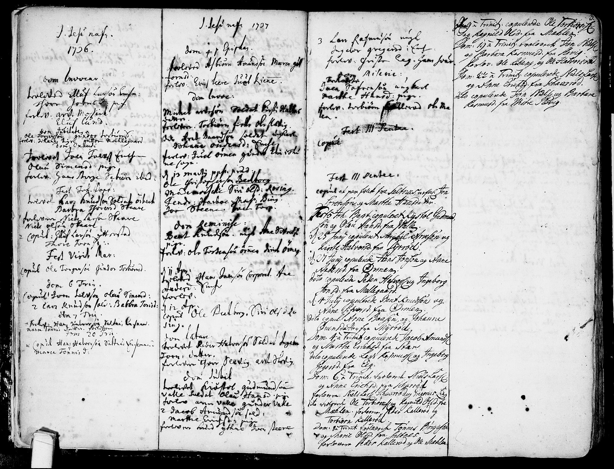Onsøy prestekontor Kirkebøker, SAO/A-10914/F/Fa/L0001: Parish register (official) no. I 1, 1733-1814, p. 3