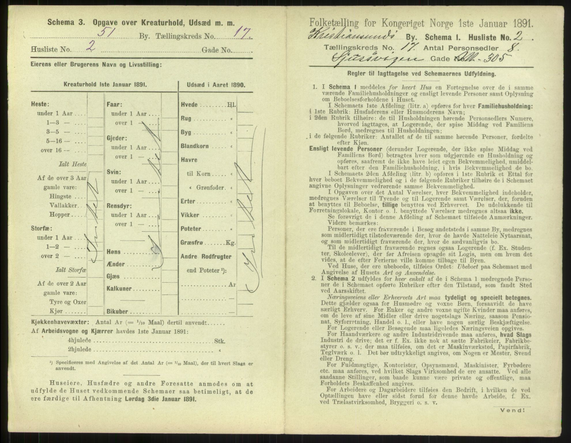 RA, 1891 census for 1503 Kristiansund, 1891, p. 1754